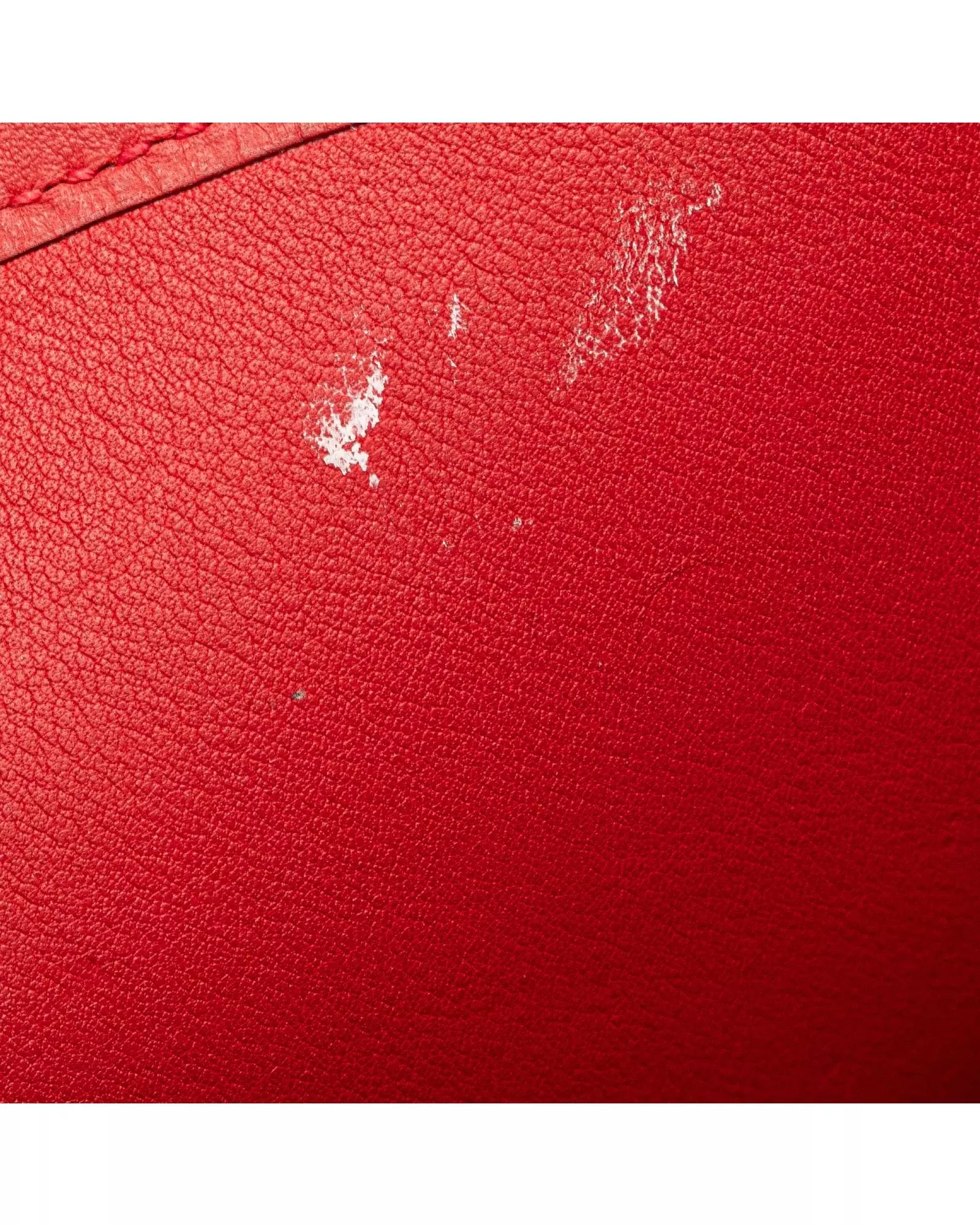Preloved Haut Courroies Clutch Red Leather Women Clutch Bags alternative image