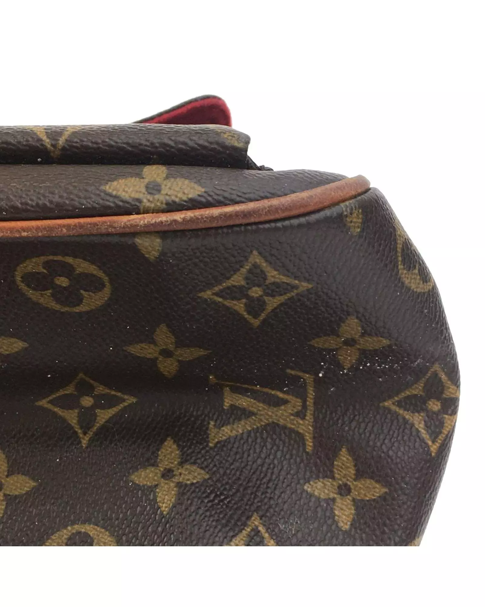 Preloved Cabas Piano Monogram Canvas Tote Bag Brown Karen Millen