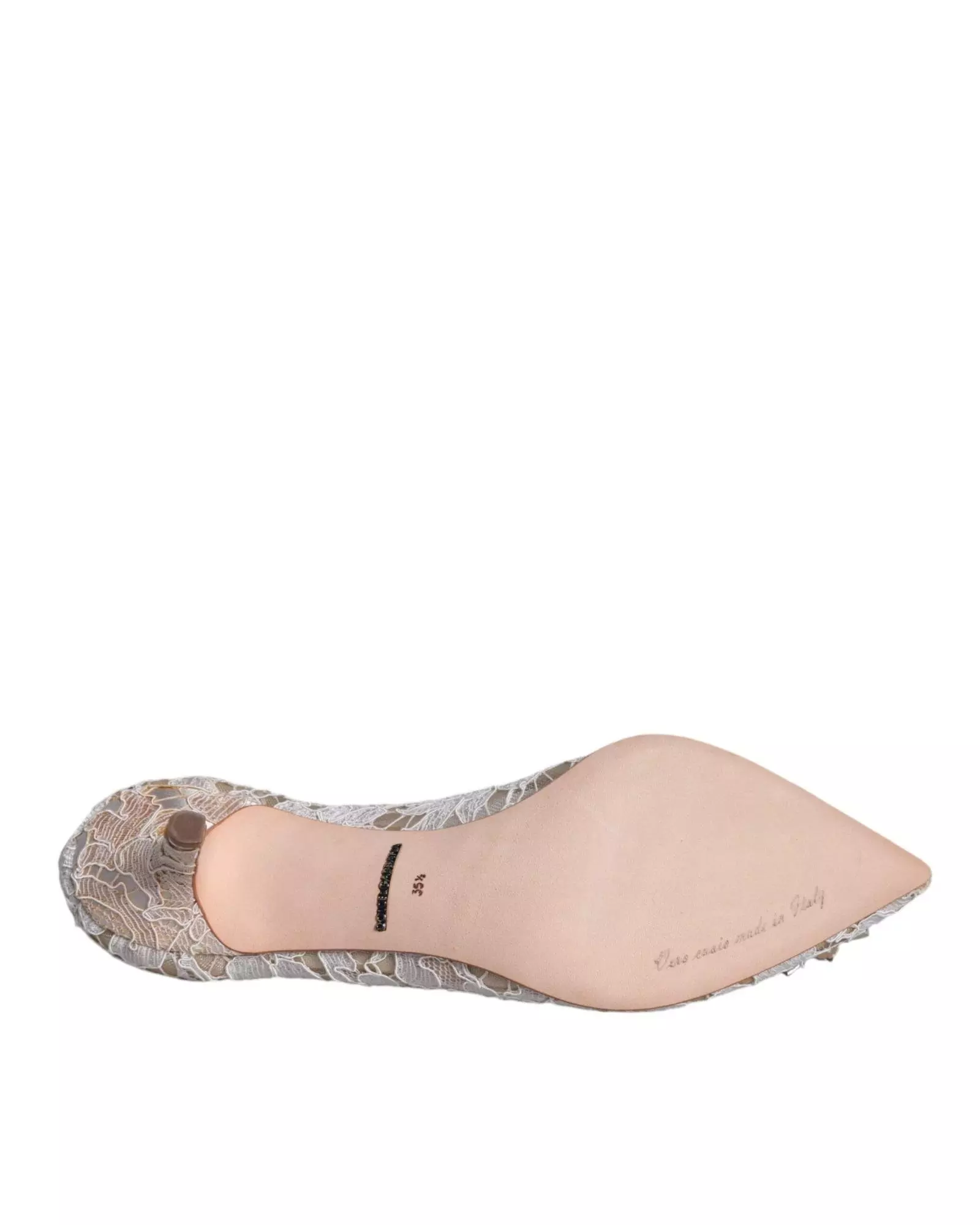 Lace Pumps Embellished Heels Wo - White alternative image