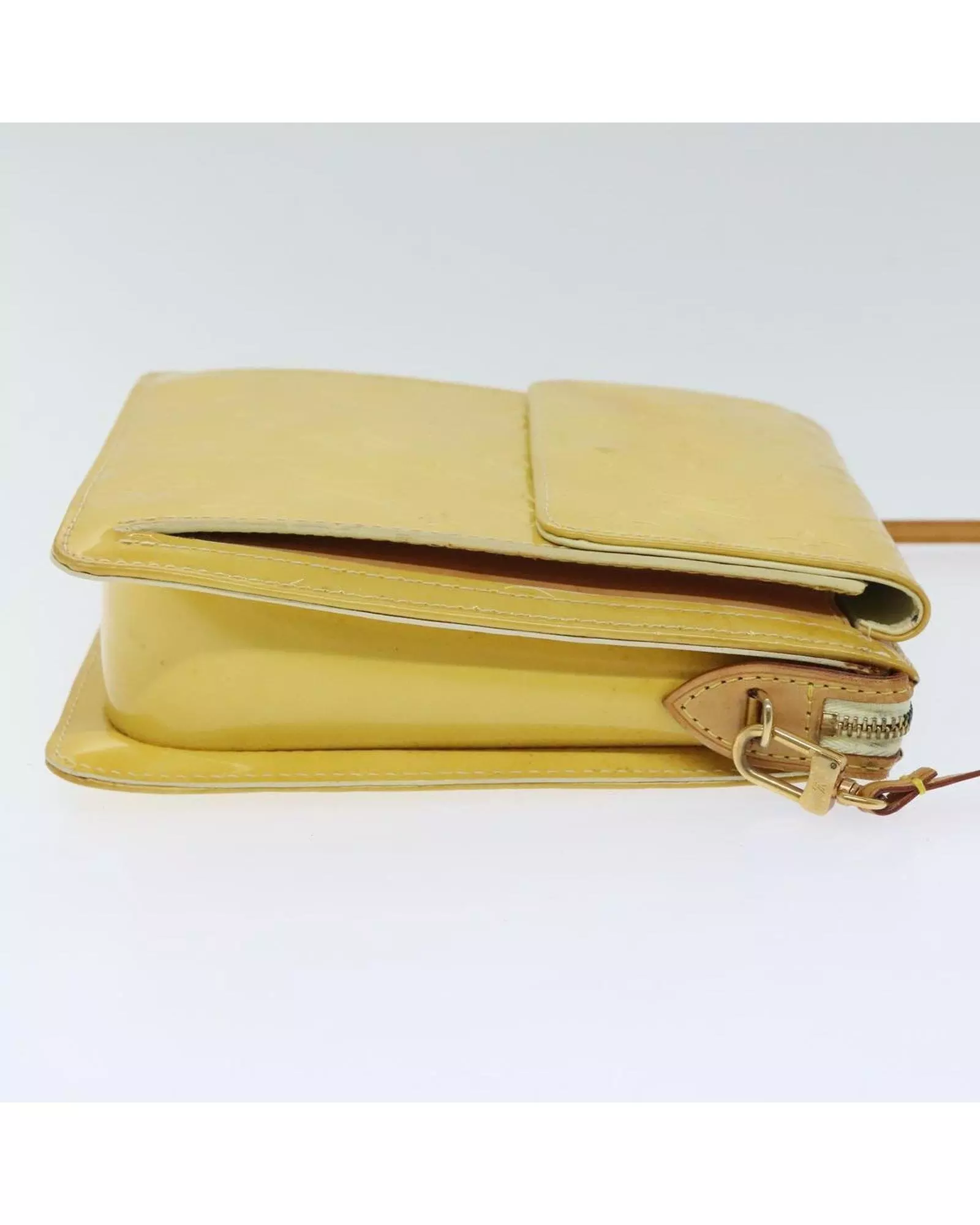Preloved Pochette M91046 Crossbody Bag Wo - Lime Yellow Wallets alternative image