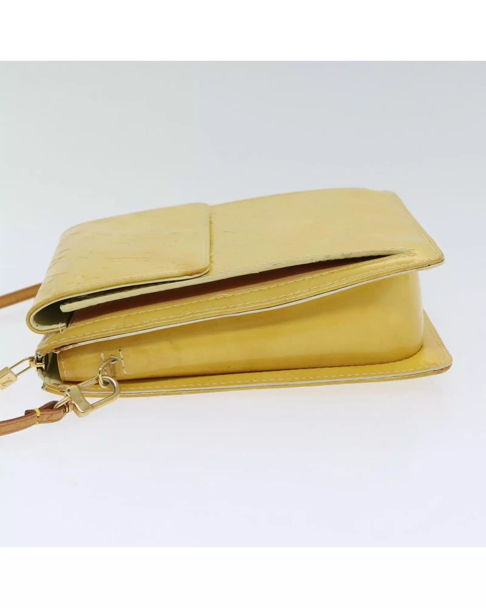 Preloved Pochette M91046 Crossbody Bag Wo - Lime Yellow Wallets alternative image