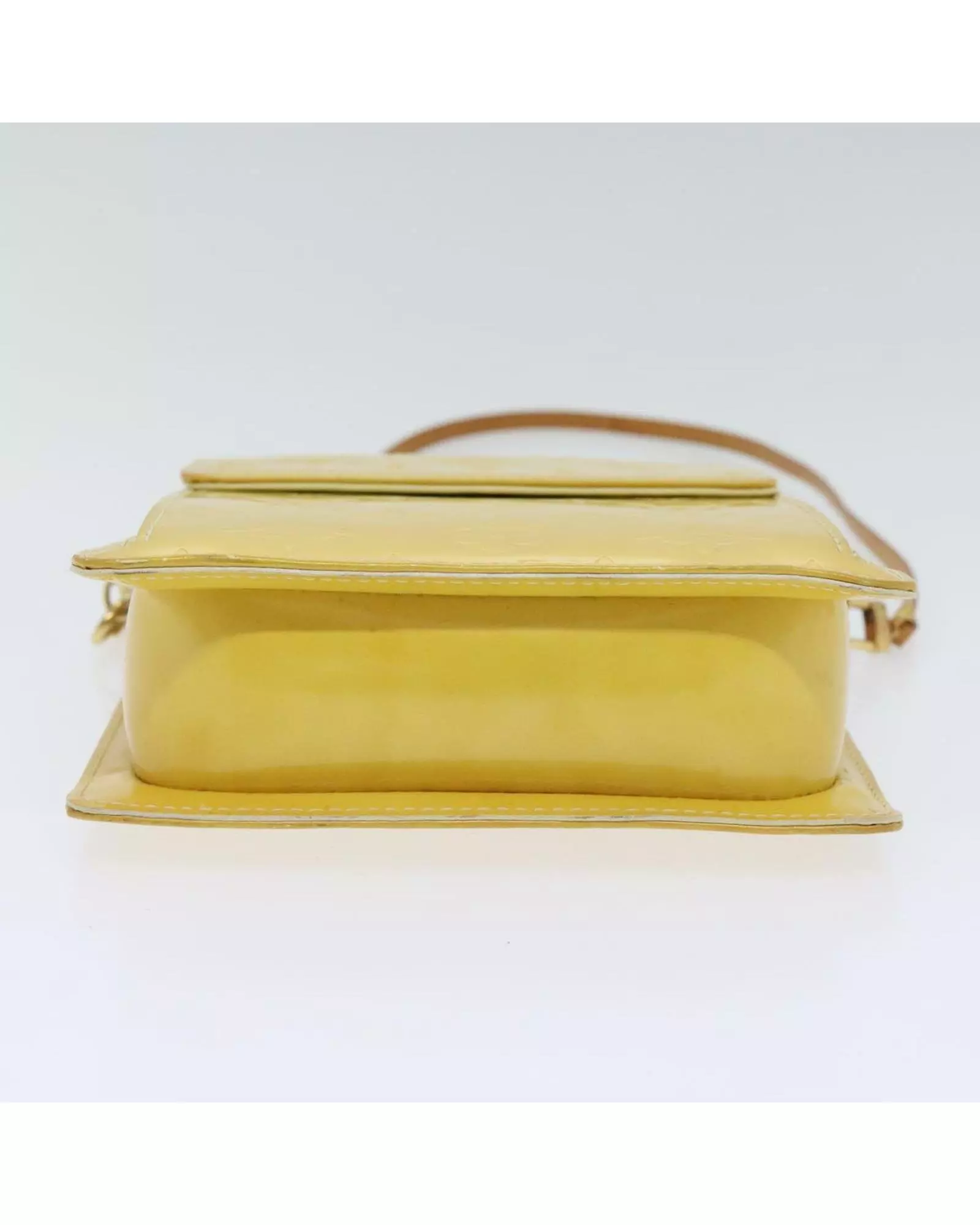 Preloved Pochette M91046 Crossbody Bag Wo - Lime Yellow Wallets alternative image