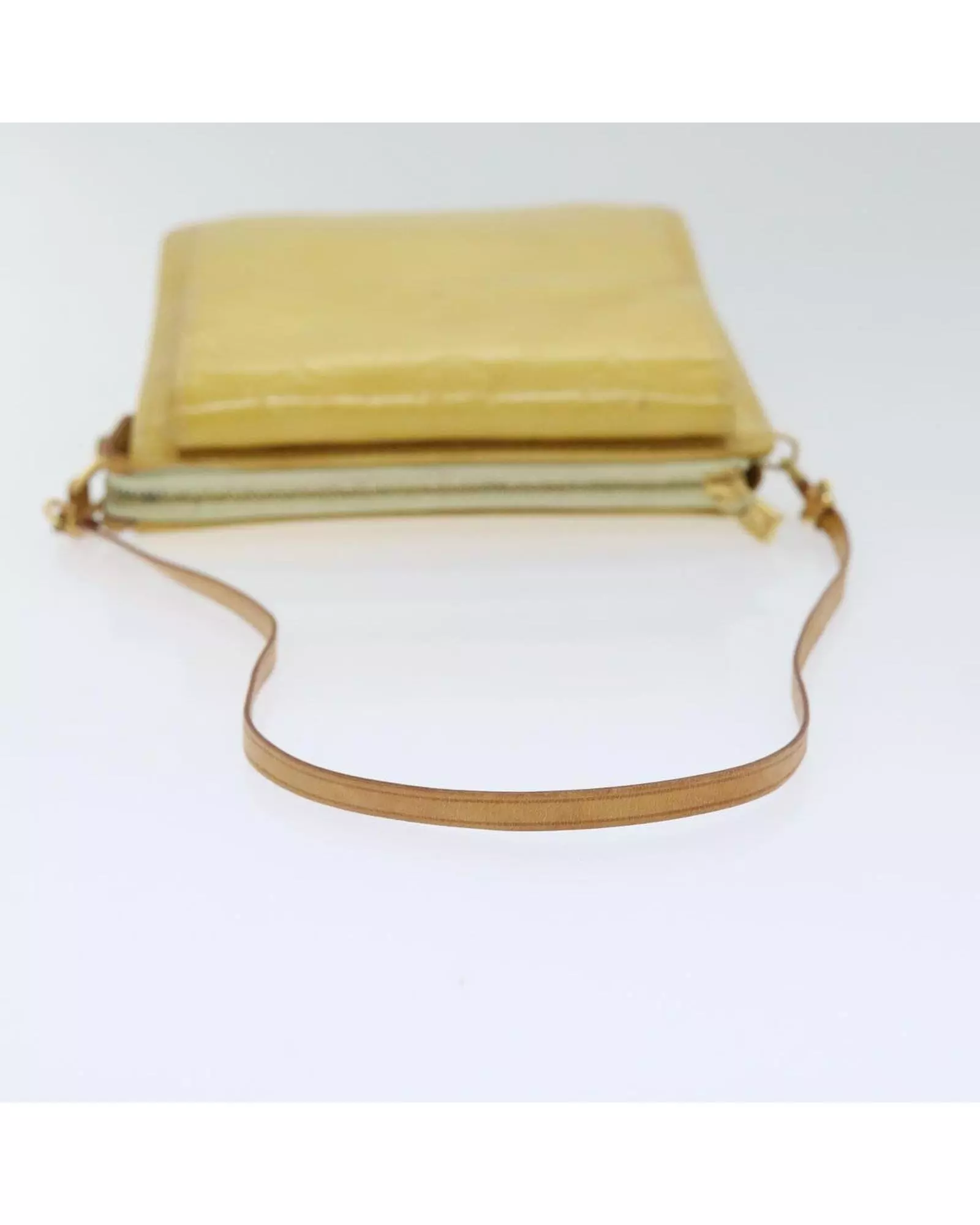 Preloved Pochette M91046 Crossbody Bag Wo - Lime Yellow Wallets alternative image
