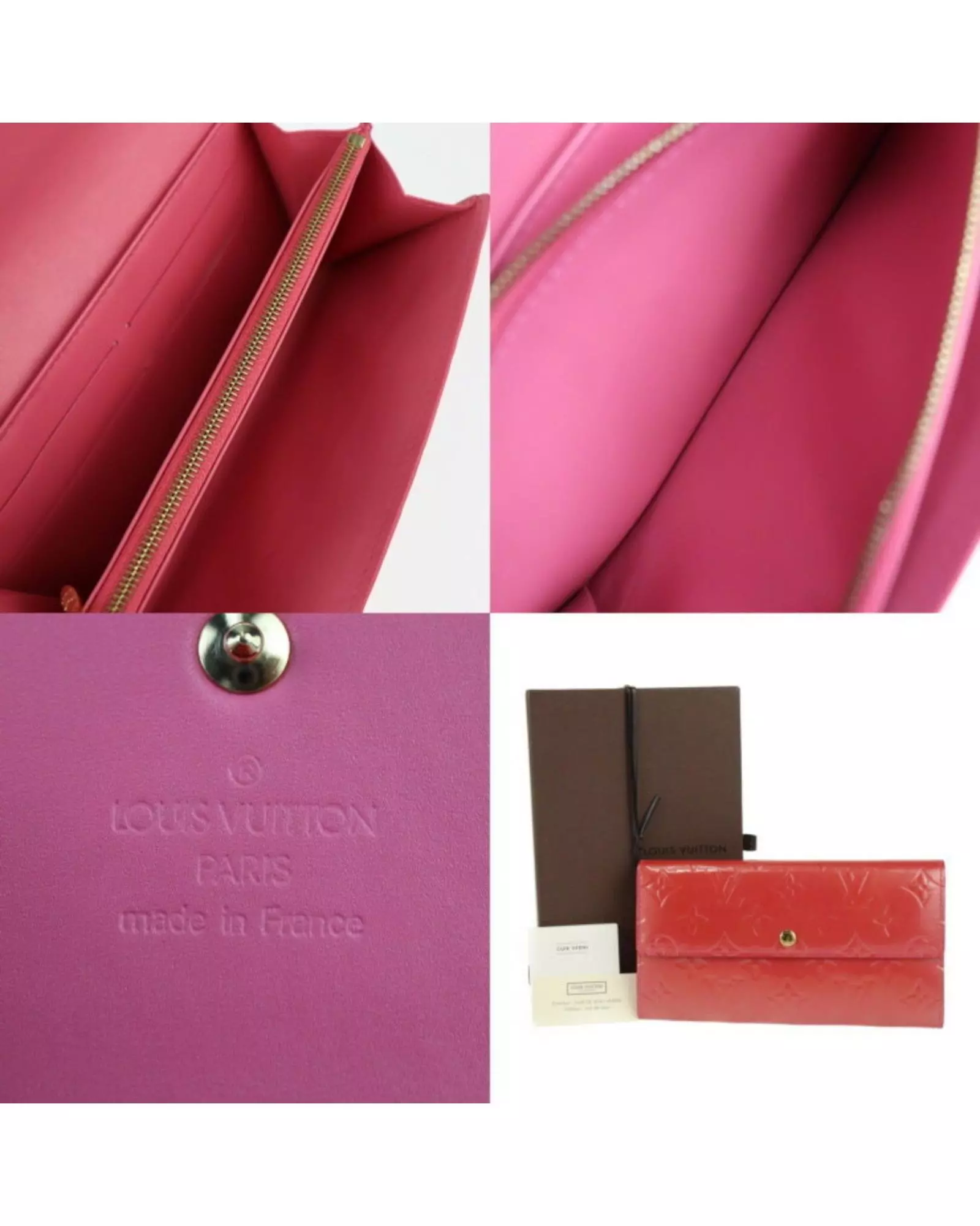 Preloved Monogram Empreinte Sarah Wallet Red Leather Wallet Women alternative image