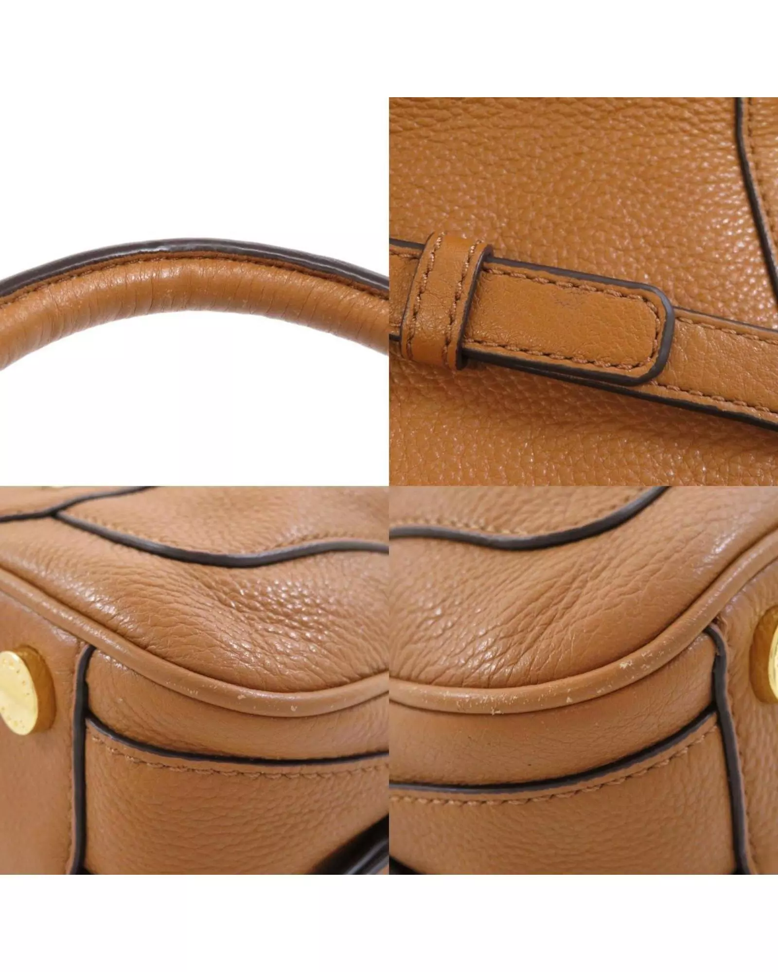 Preloved Jet Set Item Medium Dome Satchel Wo - Brown Handbags alternative image