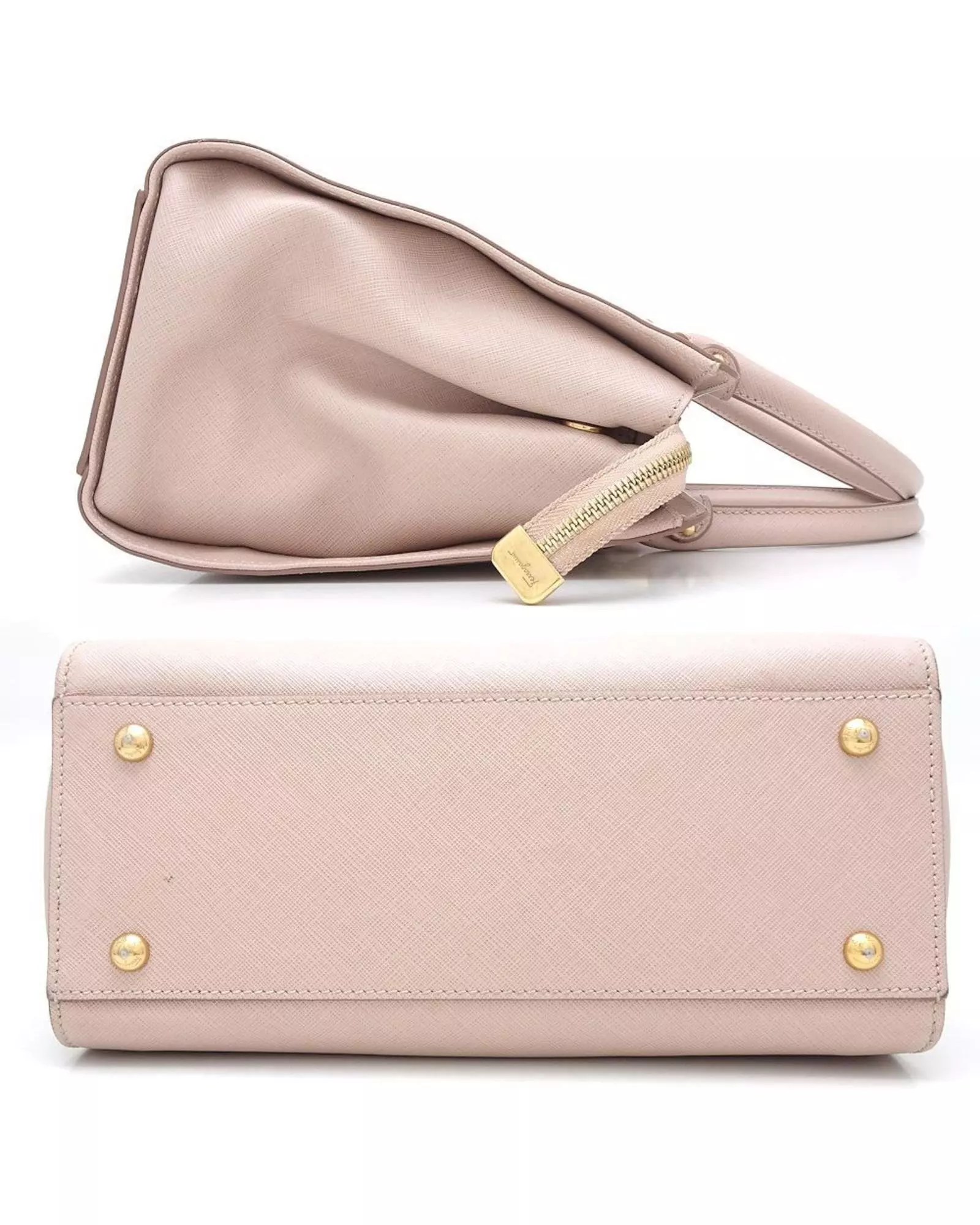 Preloved Satchel Handbag Top Zip Closure Women - Pink alternative image