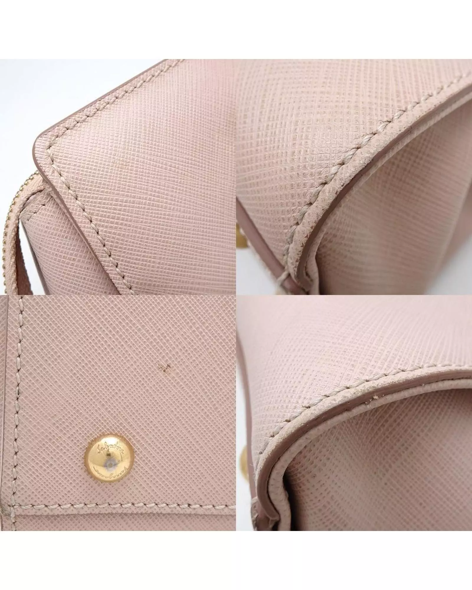 Preloved Satchel Handbag Top Zip Closure Women - Pink alternative image