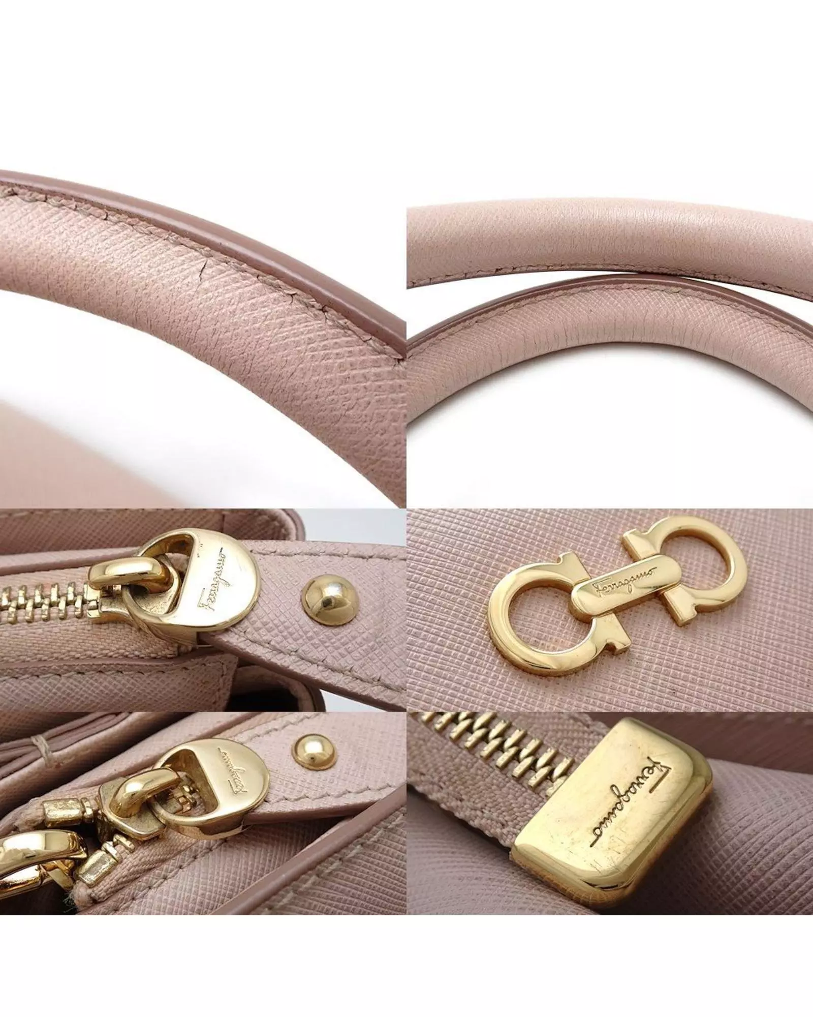 Preloved Satchel Handbag Top Zip Closure Women - Pink alternative image