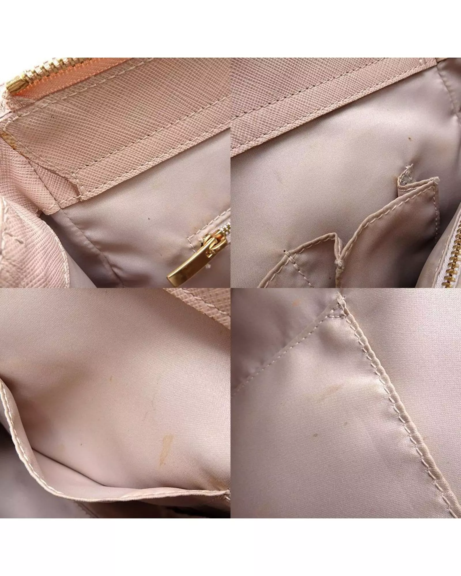 Preloved Satchel Handbag Top Zip Closure Women - Pink alternative image