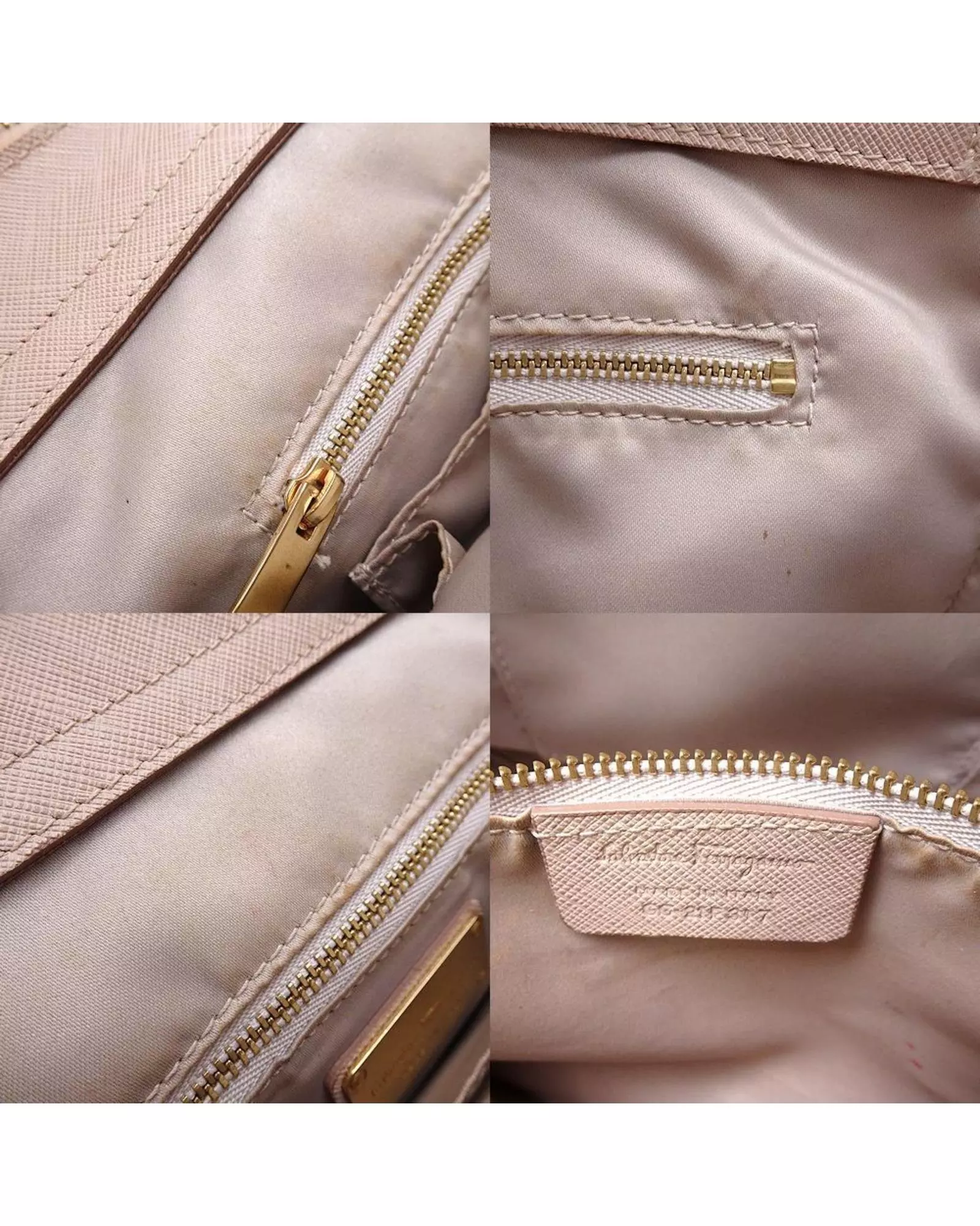 Preloved Satchel Handbag Top Zip Closure Women - Pink alternative image
