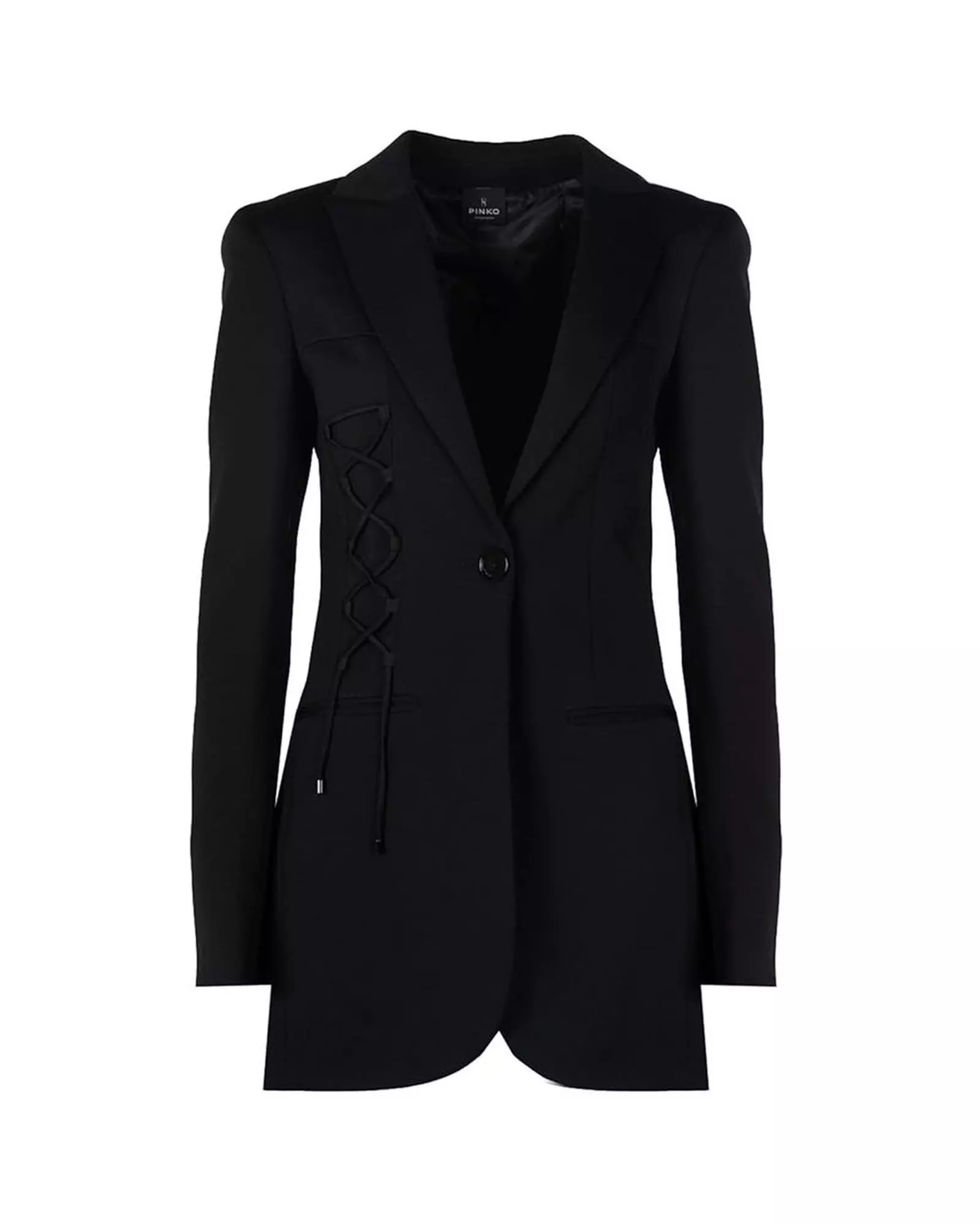 LaceUp Blazer Black Women Suits alternative image