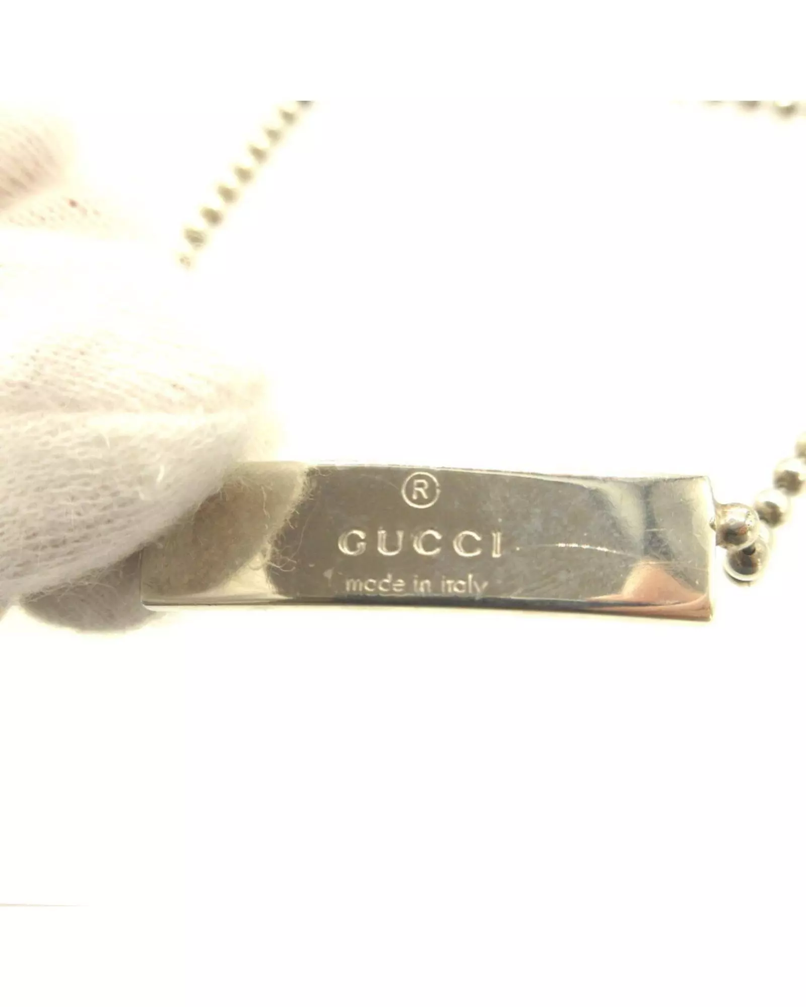 Preloved Ball Chain Necklace Silver Bar Pendant Women Bracelets alternative image