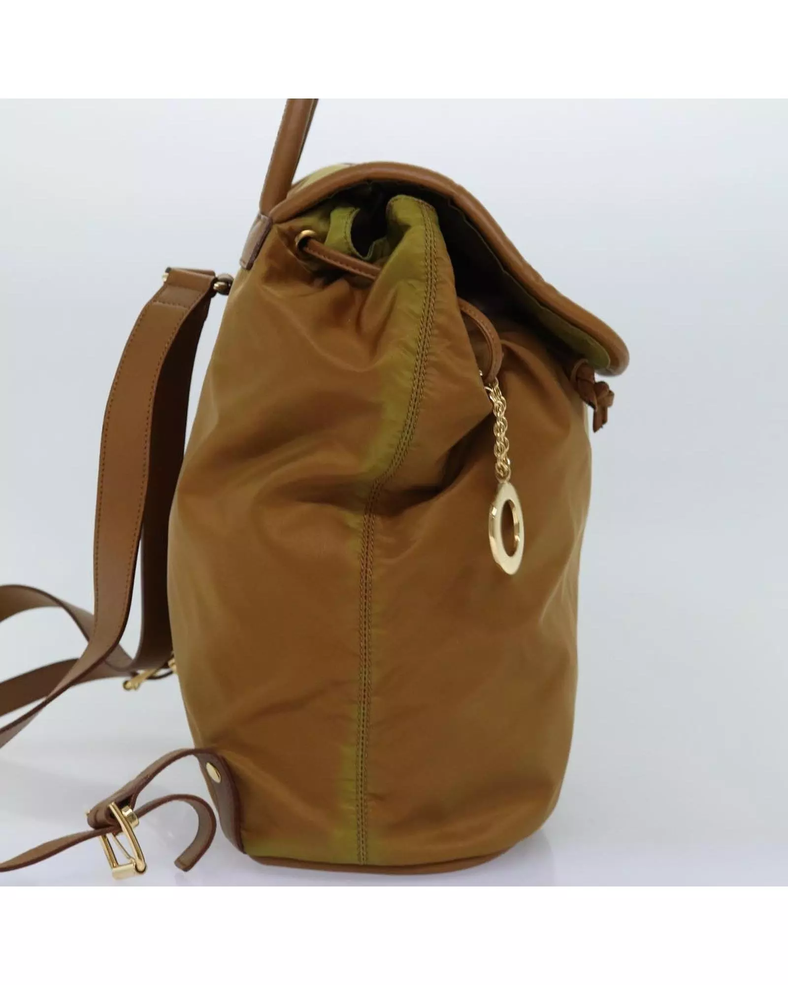 Preloved Drawstring BackpackModelSmall Women - Brown alternative image