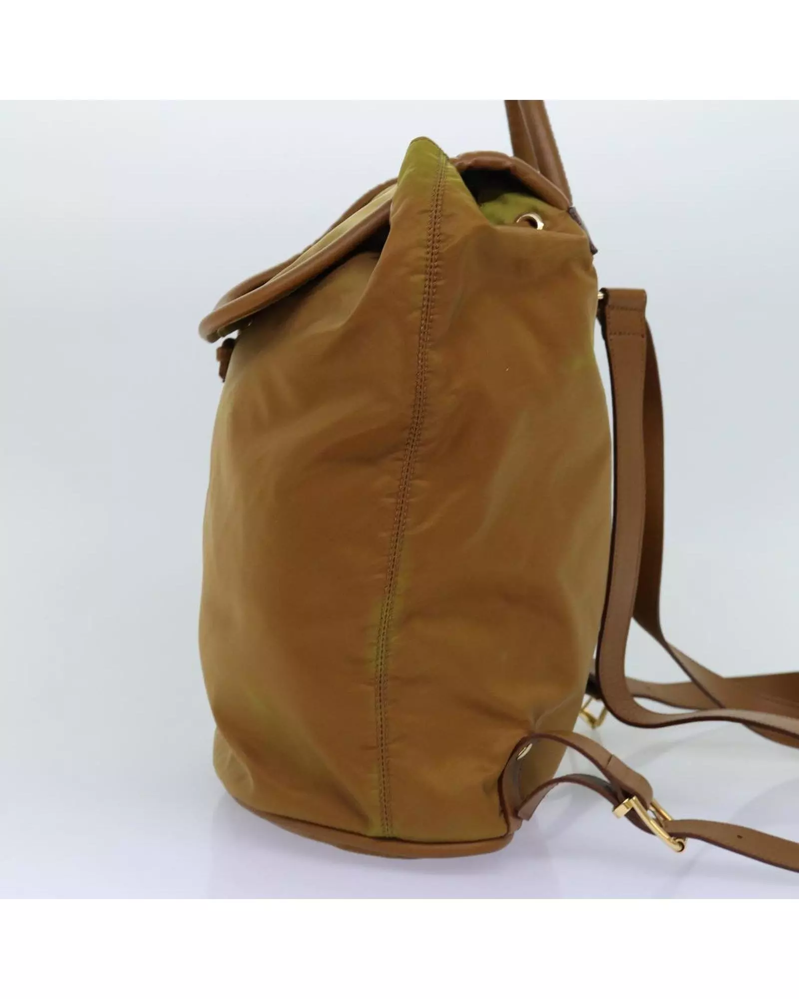Preloved Drawstring BackpackModelSmall Women - Brown alternative image