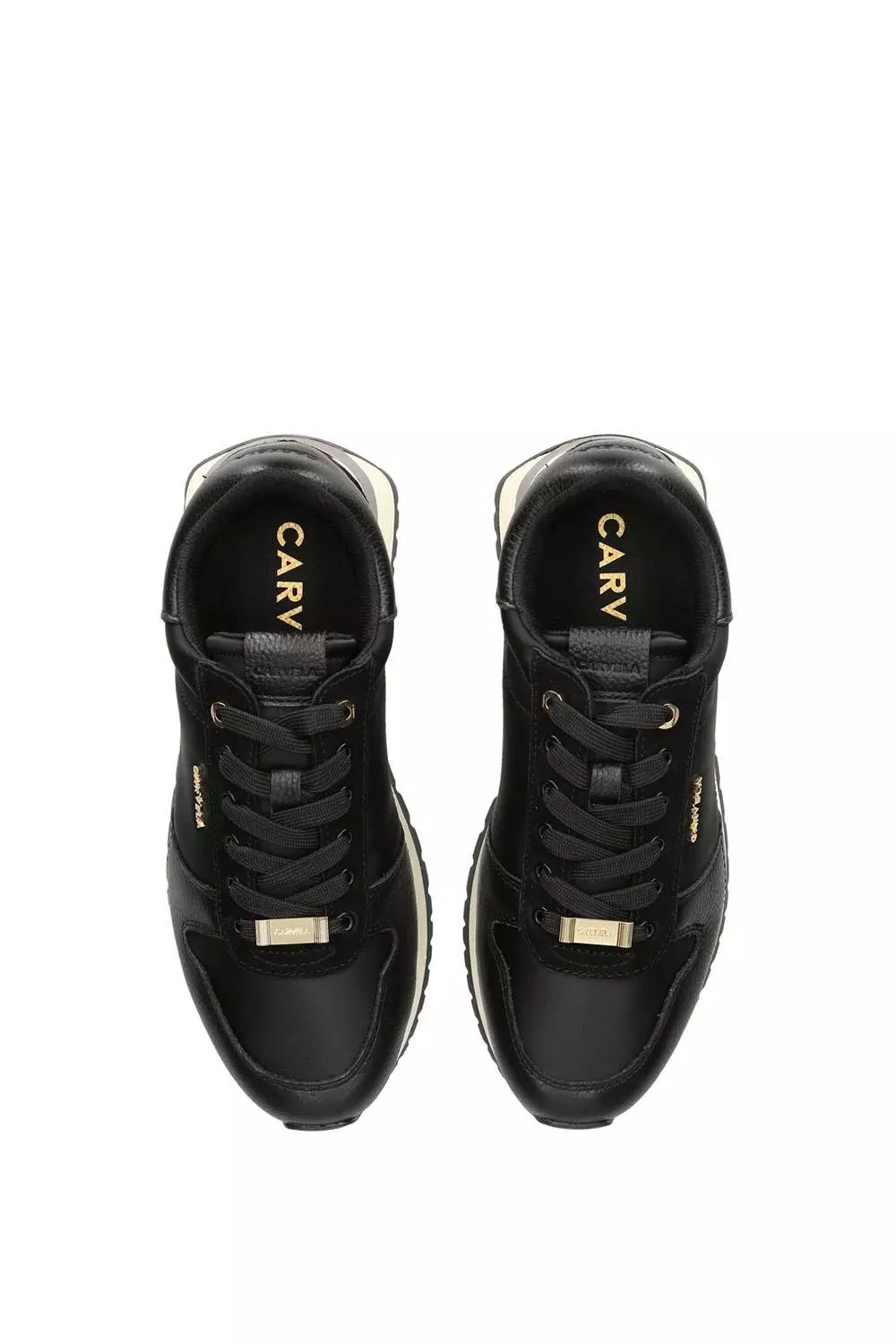 Black 'Track Star' Suede Fabric Trainers alternative image