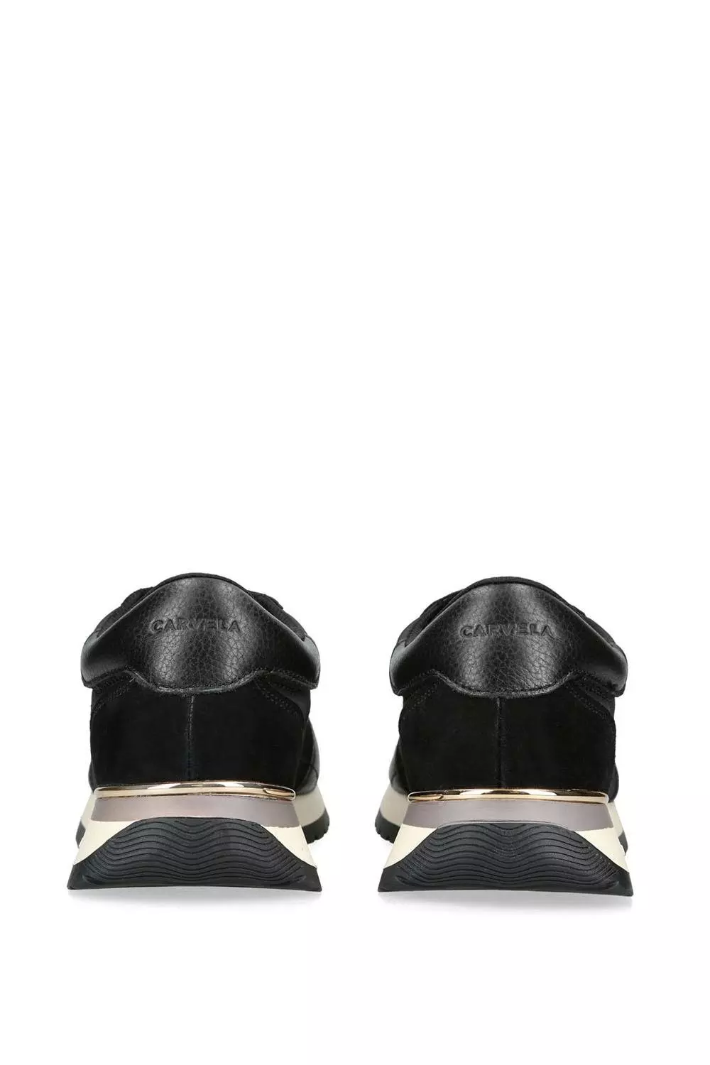Black 'Track Star' Suede Fabric Trainers alternative image