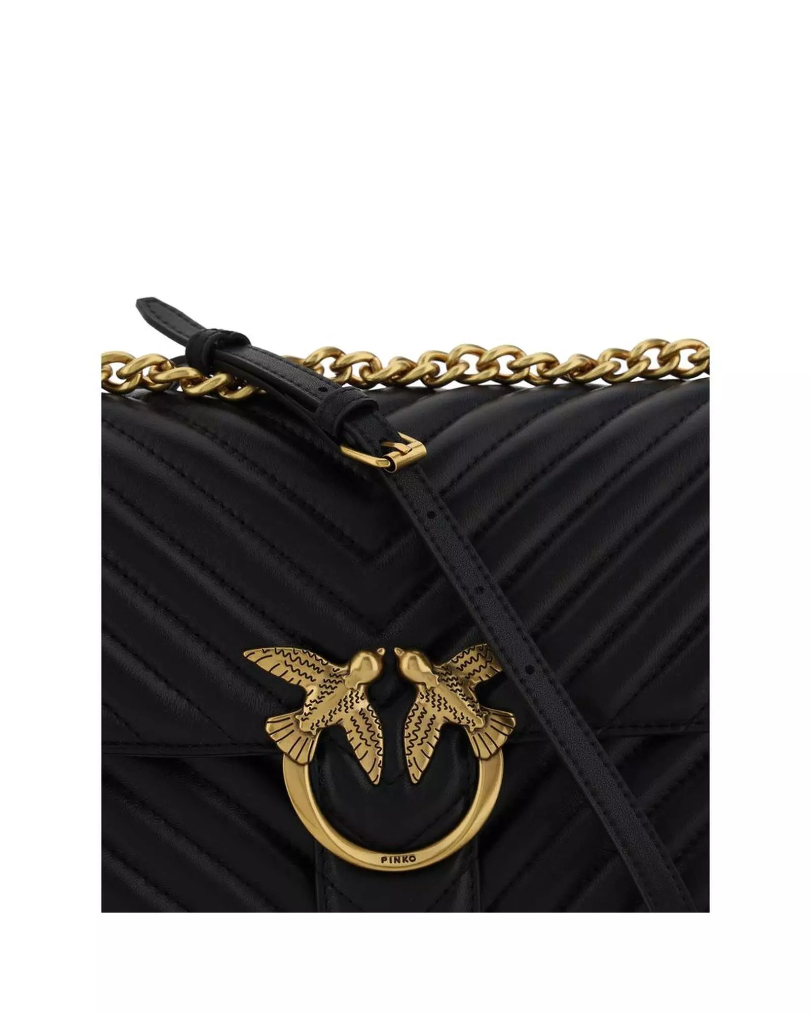 Love Bag Quilted Shoulder Bag Wo - Black alternative image