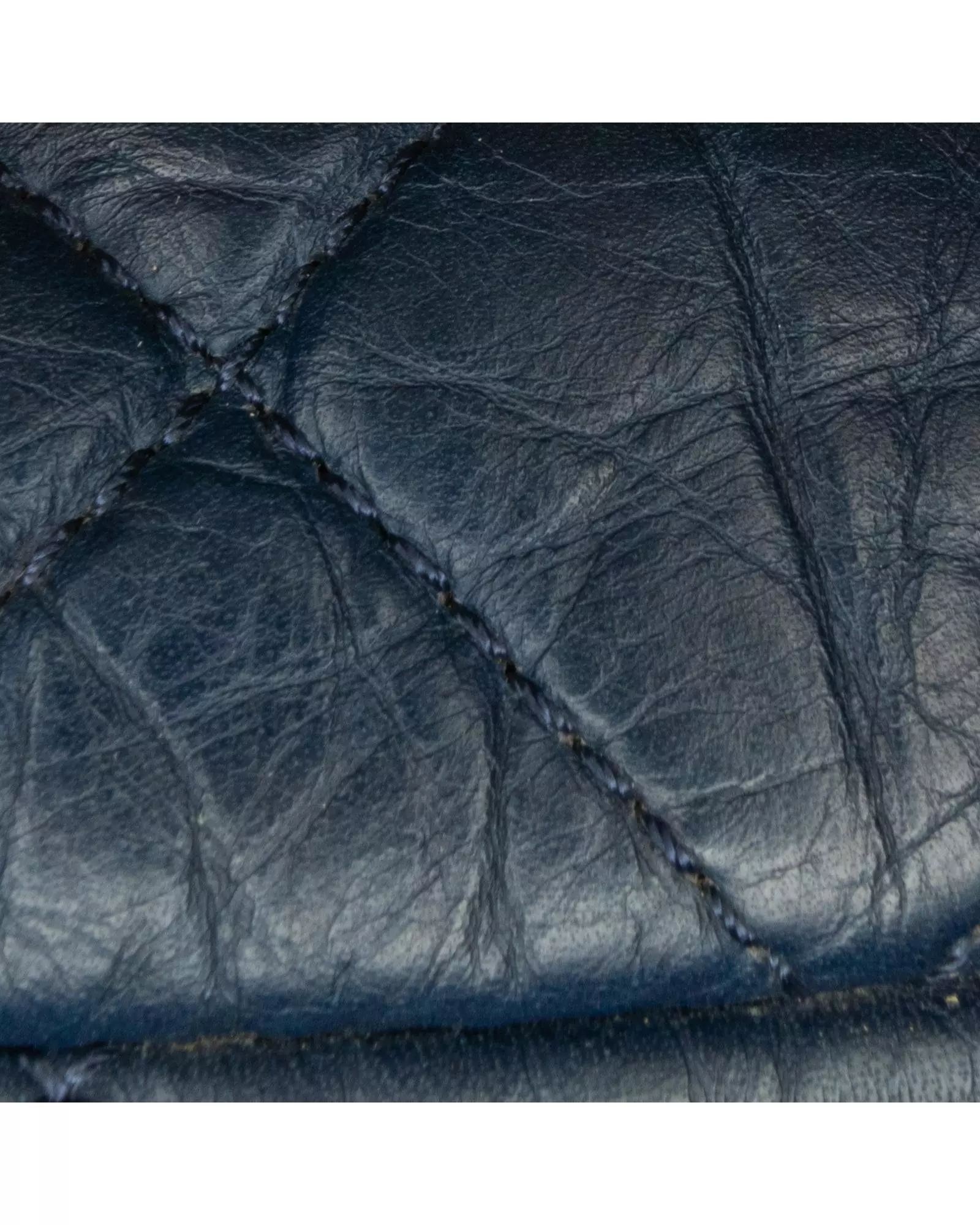 Preloved Classic Flap Bag Quilted Leather Wo - Blue Shoulder Bags alternative image
