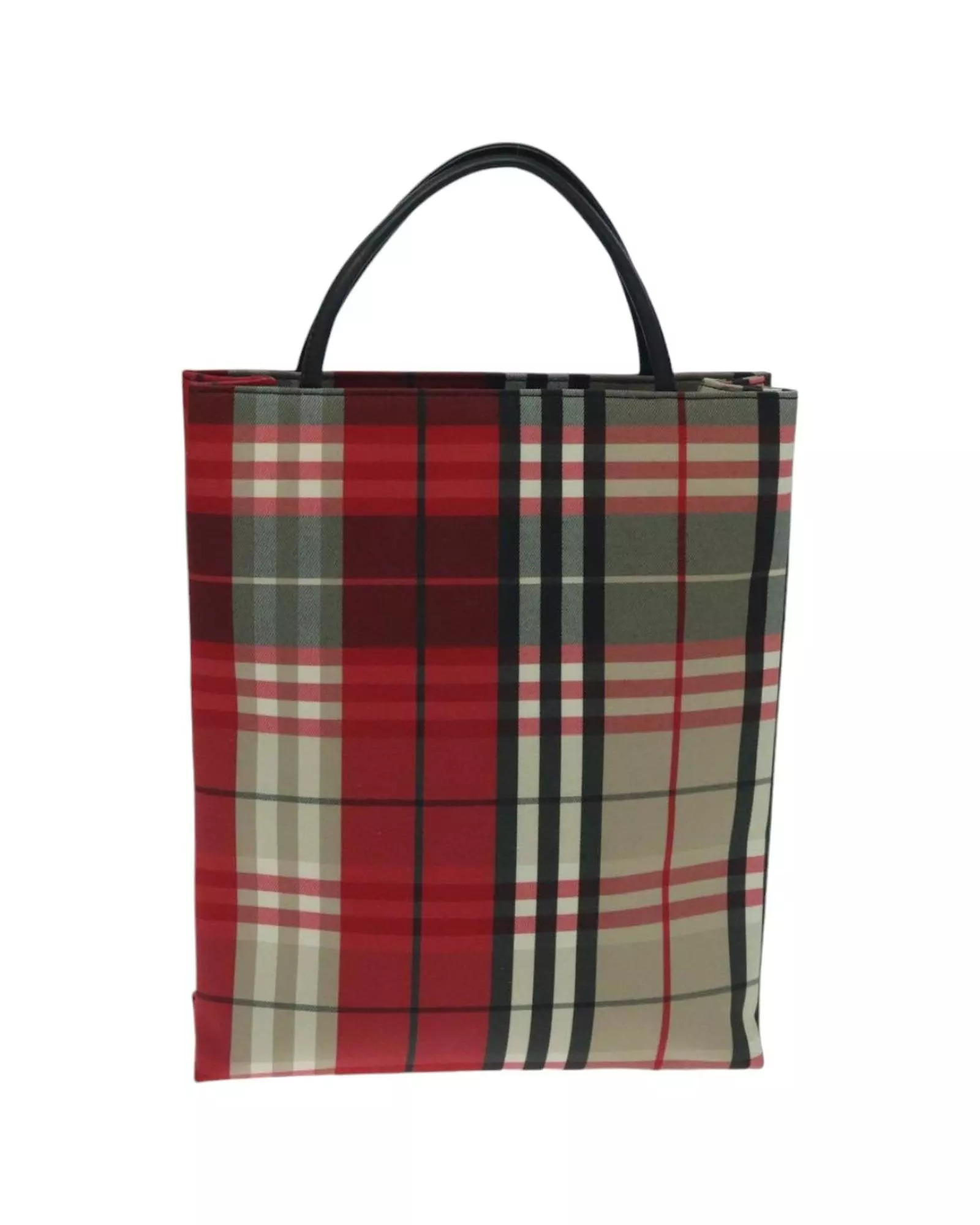 Preloved Red Plaid Tote Classic Model Tote Wo Tote Bags alternative image