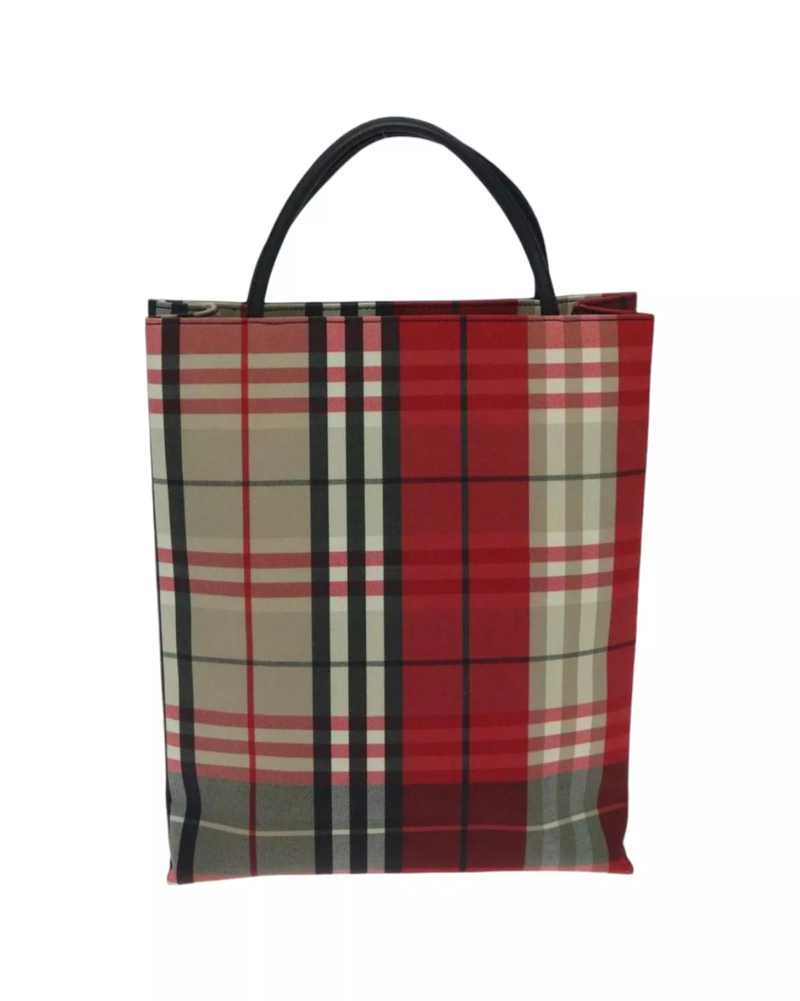 Preloved Red Plaid Tote Classic Model Tote Wo Tote Bags alternative image
