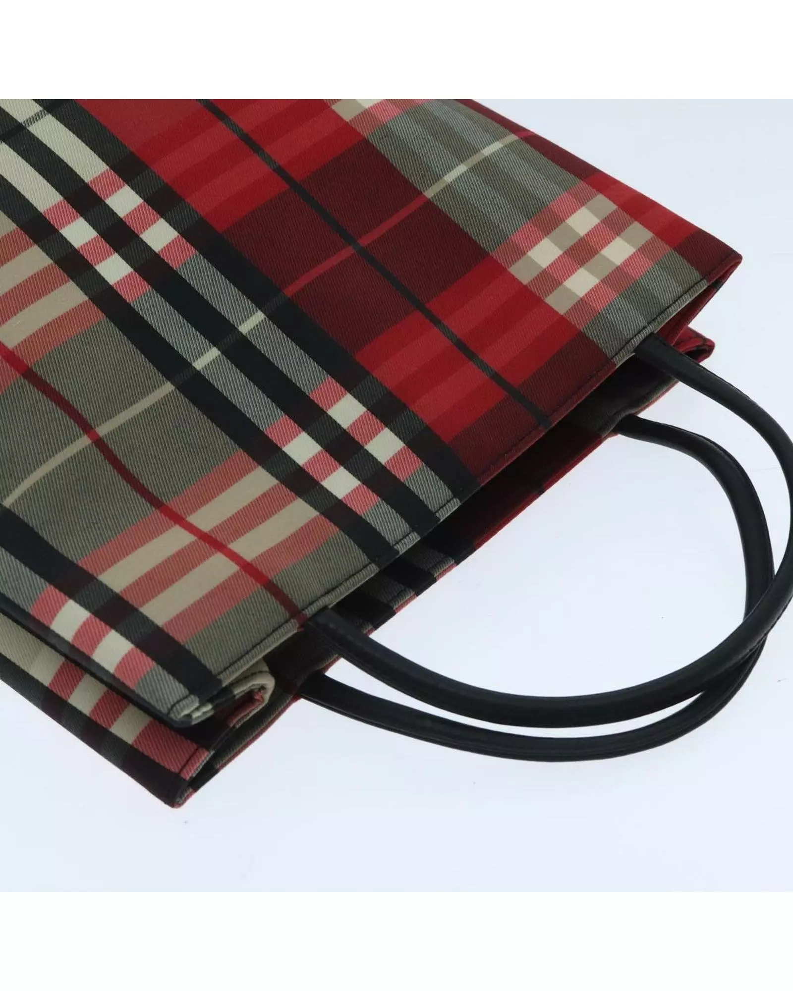 Preloved Red Plaid Tote Classic Model Tote Wo Tote Bags alternative image