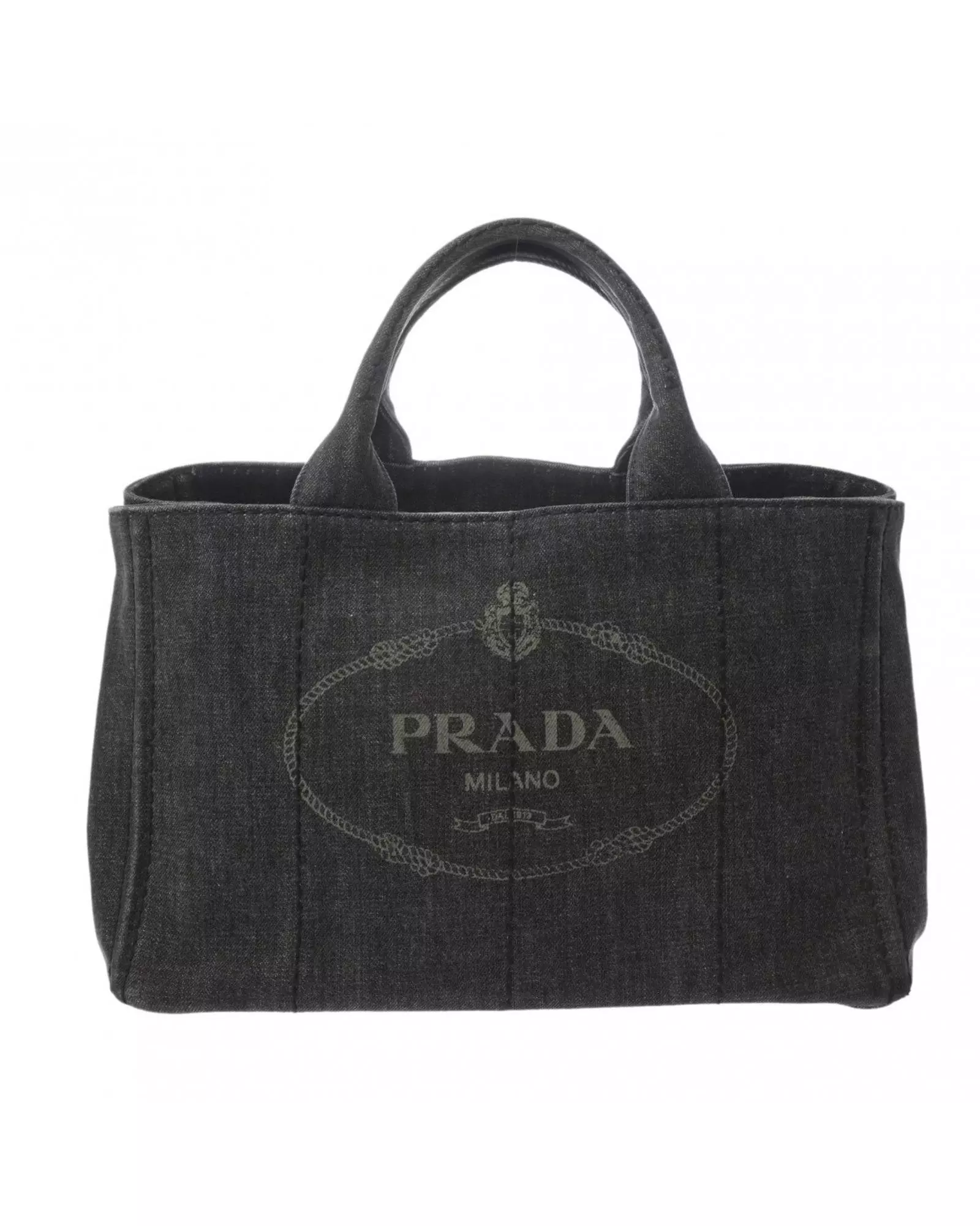 Preloved Denim Tote Bag 1BG439 Women - Black Handbags alternative image