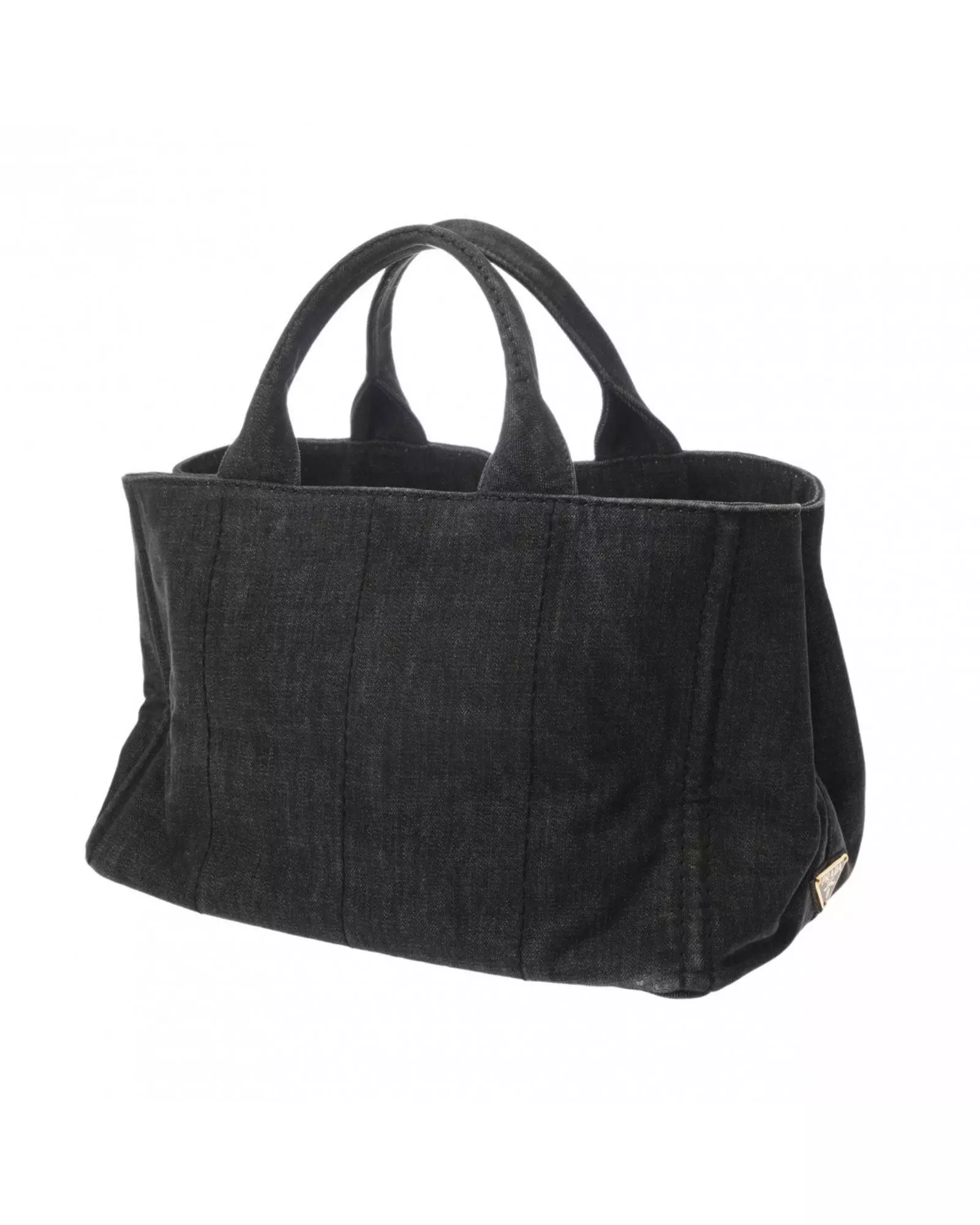 Preloved Denim Tote Bag 1BG439 Women - Black Handbags alternative image
