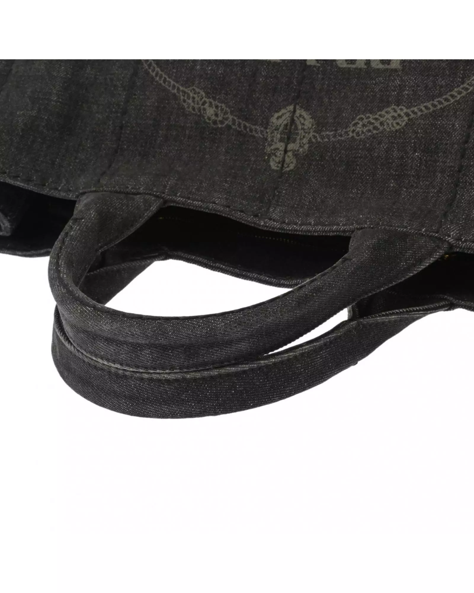 Preloved Denim Tote Bag 1BG439 Women - Black Handbags alternative image