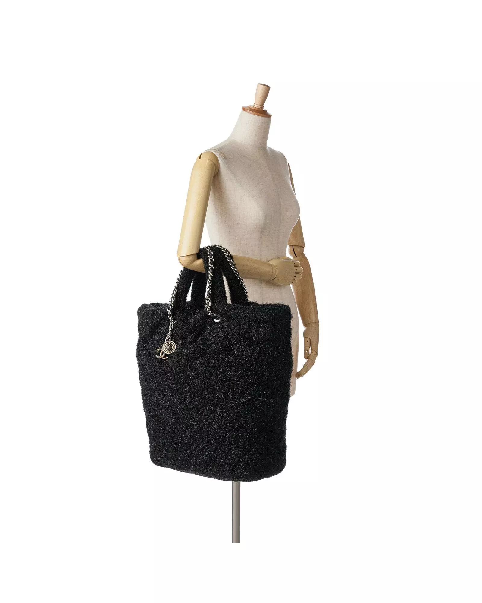 Preloved 19 Tote Bag Fluffy Sparkle Wo - Black Messenger Bags alternative image
