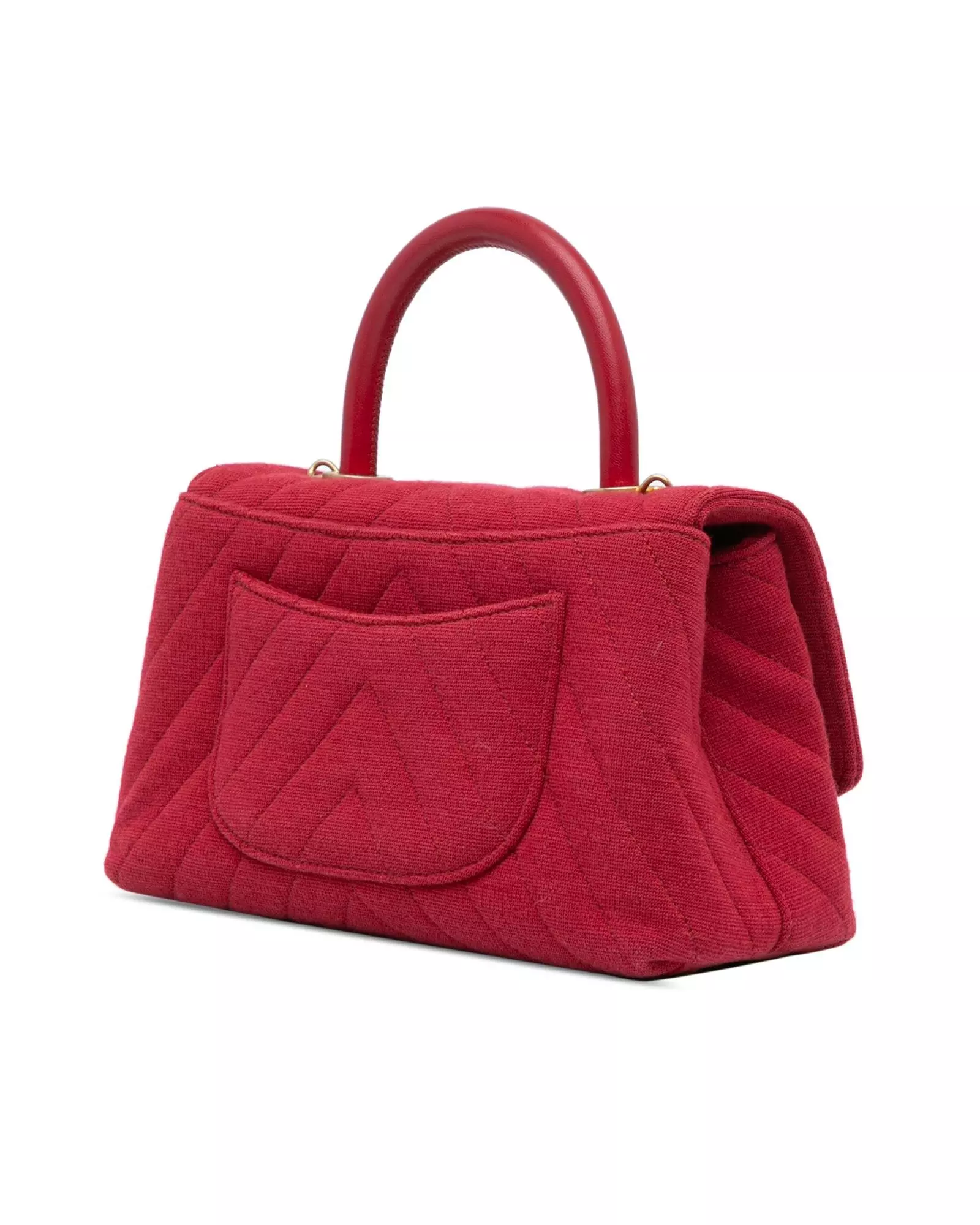 Preloved 19 Mini Red Quilted Shoulder Bag Karen Millen