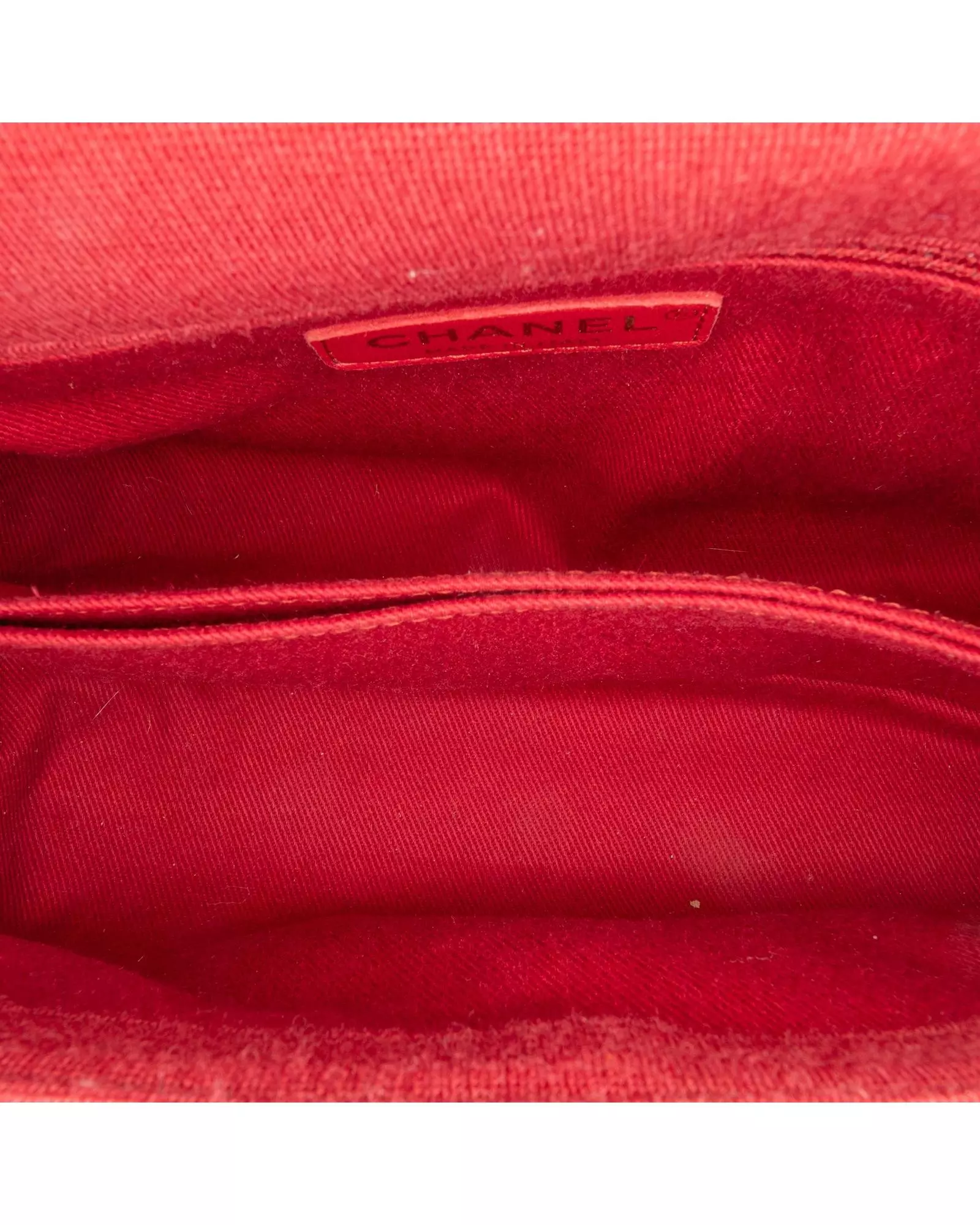 Preloved 19 Mini Red Quilted Shoulder Bag Karen Millen