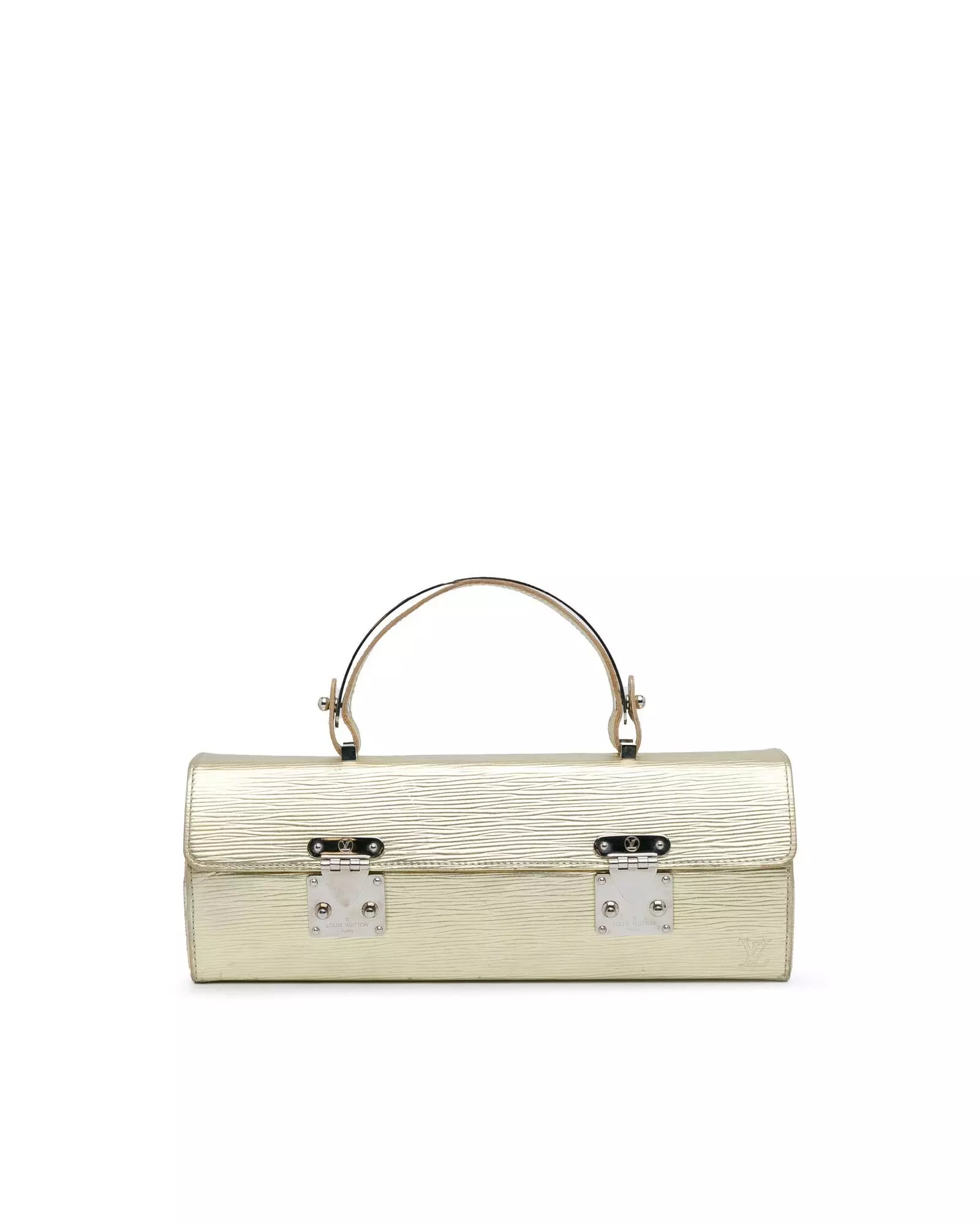 Preloved Epi Leather Lockit Handbag Gold Women alternative image