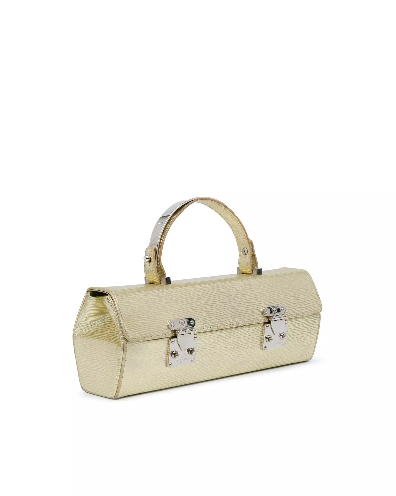 Preloved Epi Leather Lockit Handbag Gold Women alternative image