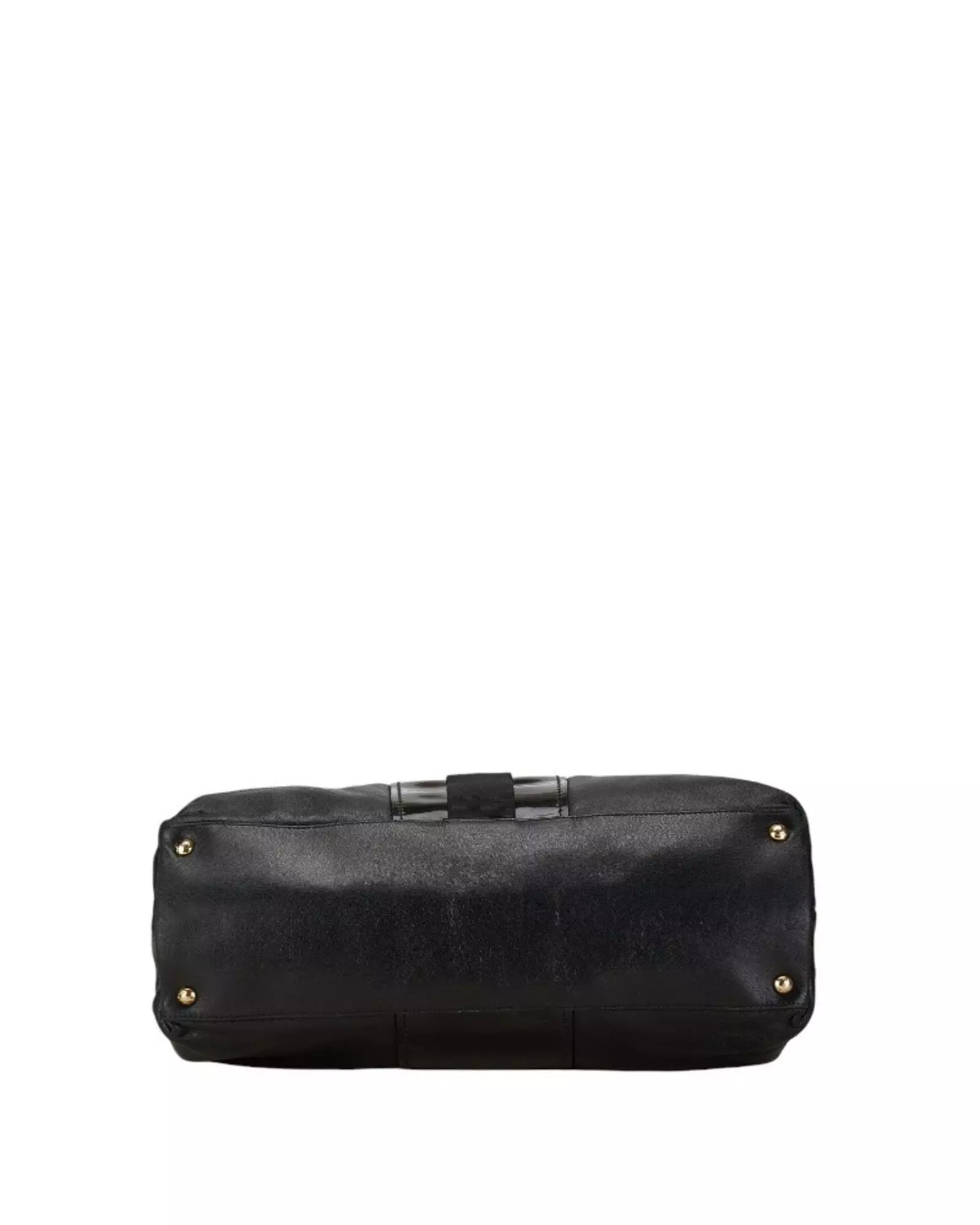 Preloved Leather Tote Bag Gancino Buckle Women - Black alternative image