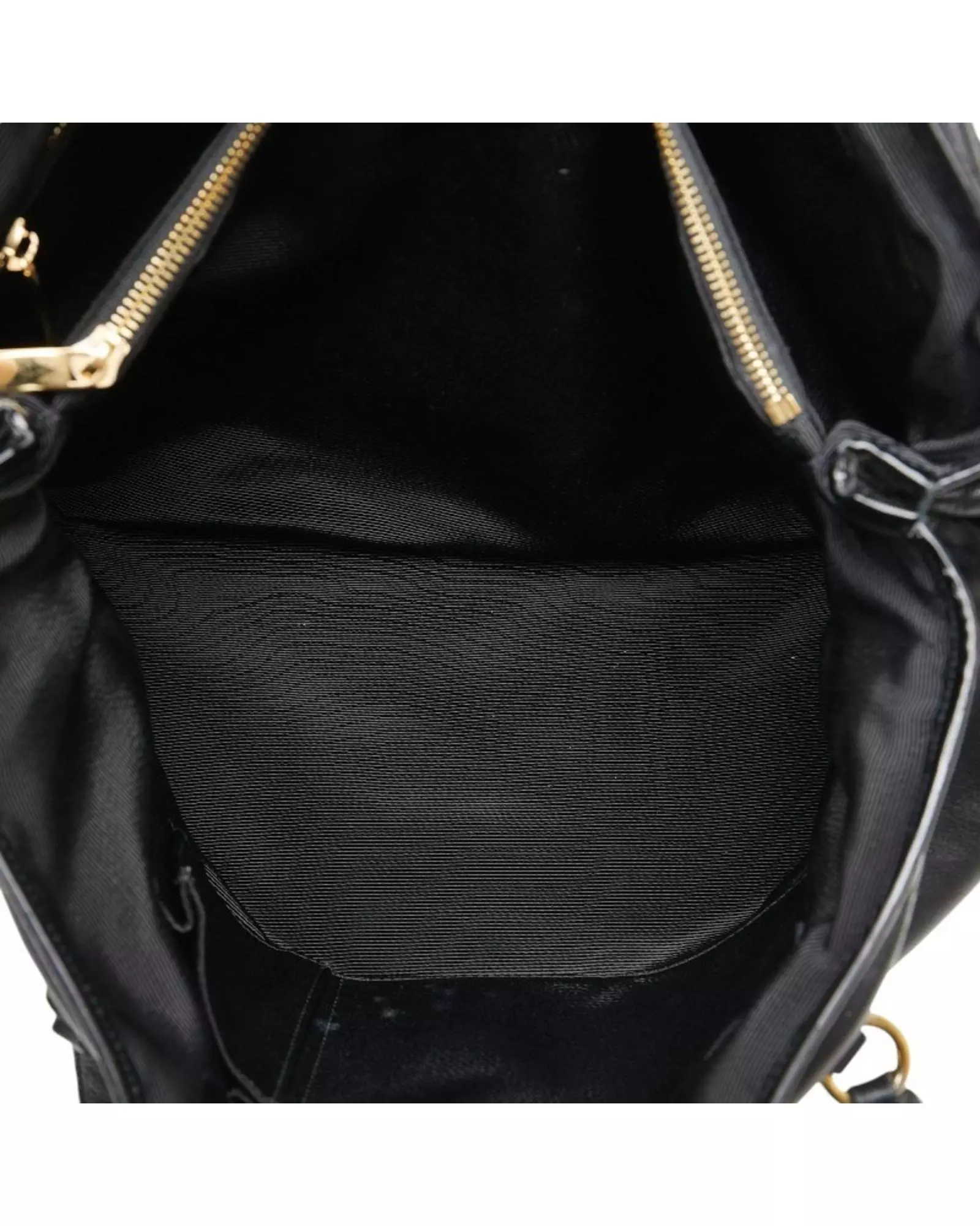 Preloved Leather Tote Bag Gancino Buckle Women - Black alternative image