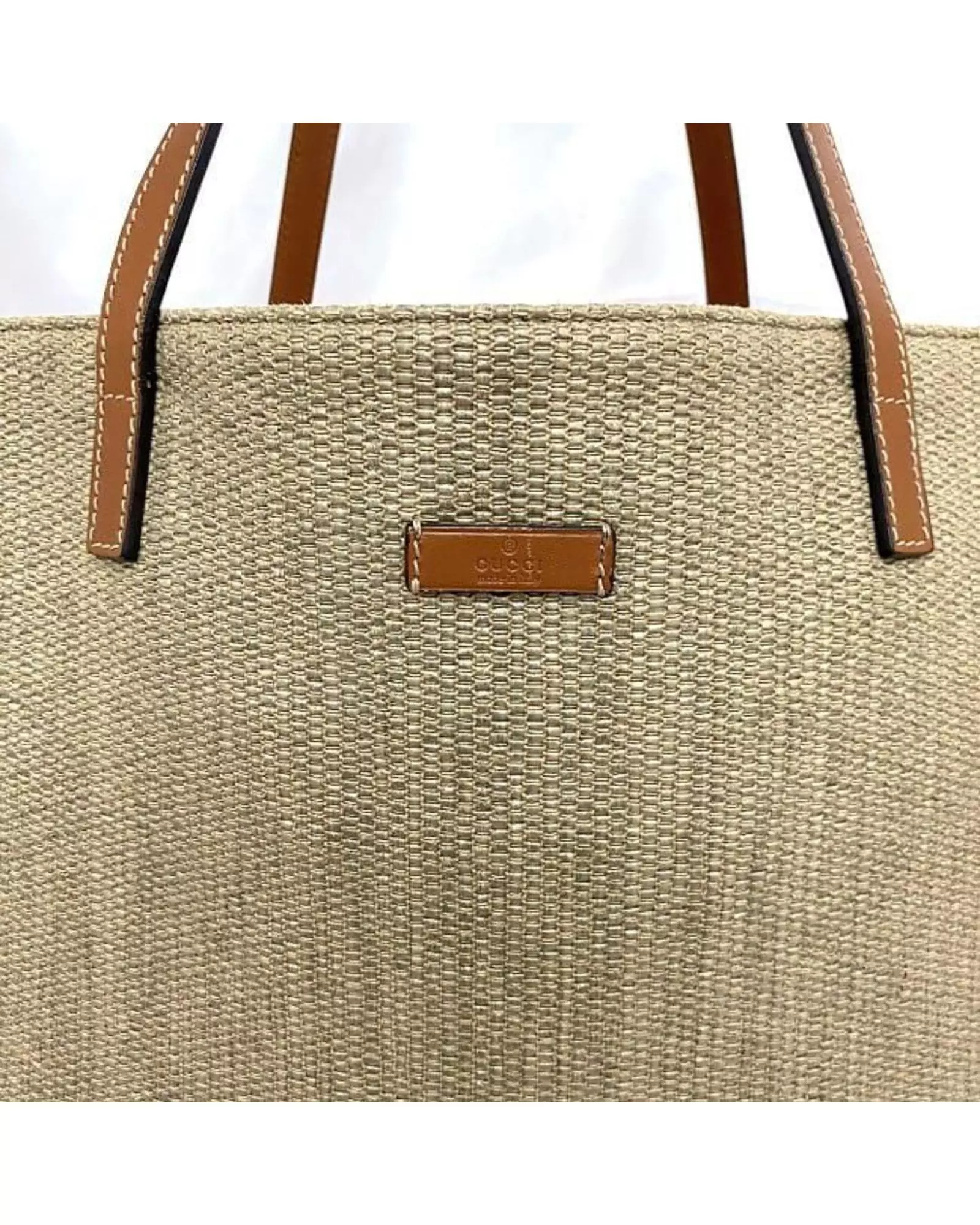 Preloved Beige Canvas Tote Model Tote Bag Women alternative image