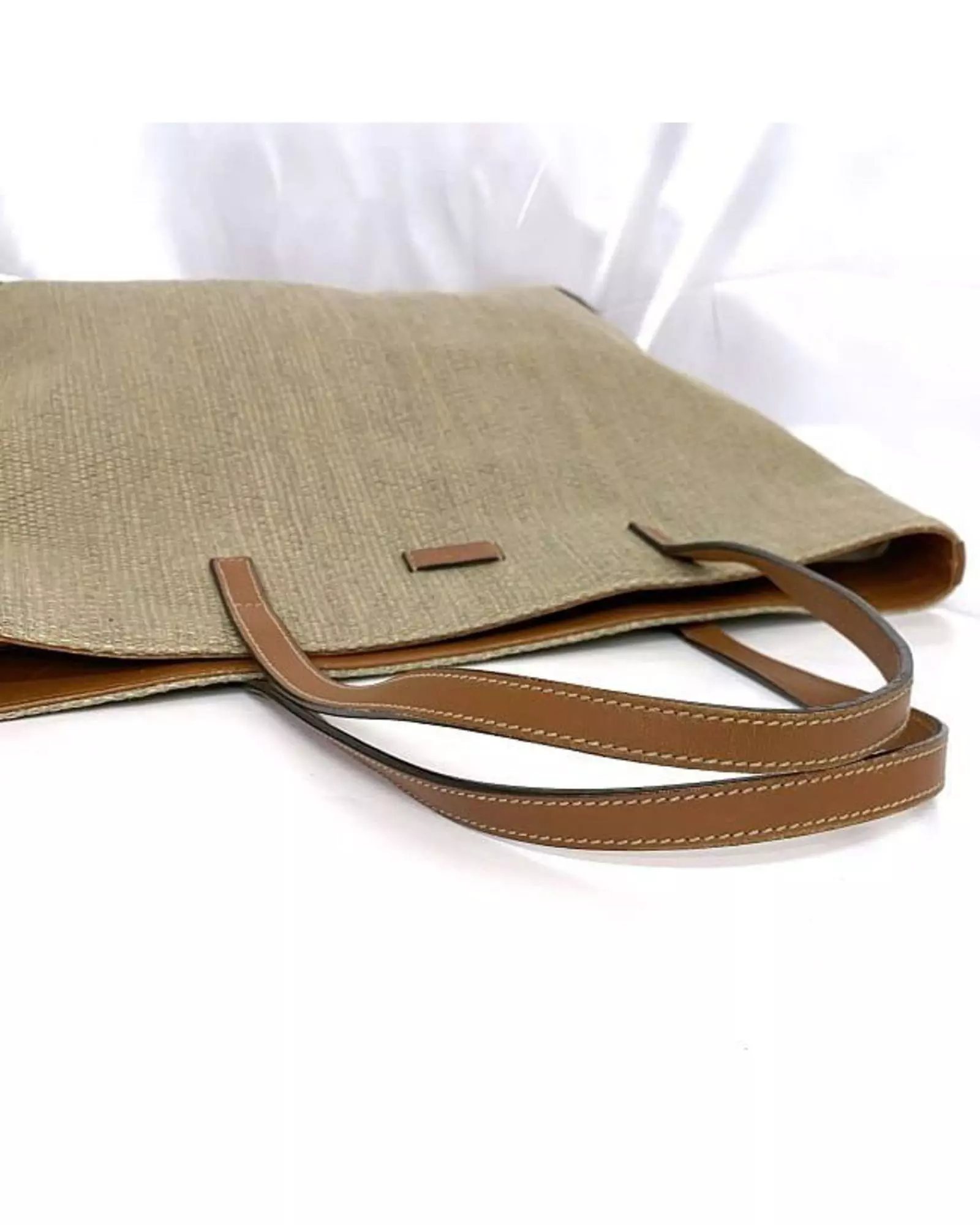 Preloved Beige Canvas Tote Model Tote Bag Women alternative image
