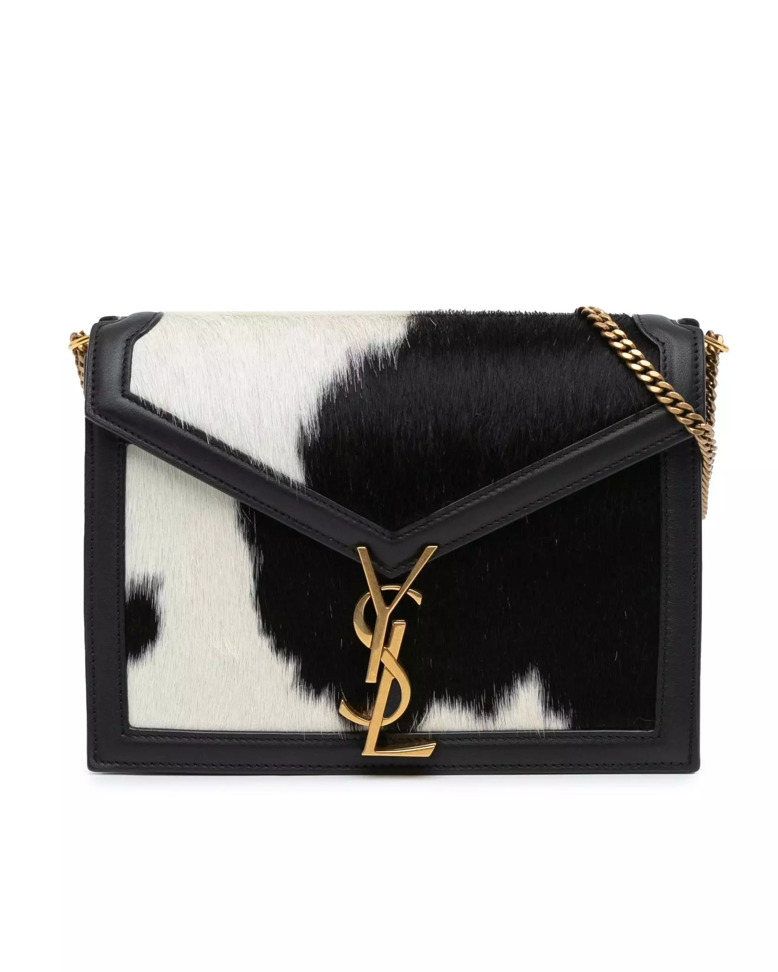Preloved Cassandra Cowhide Wallet on Chain Wo - Black Crossbody alternative image