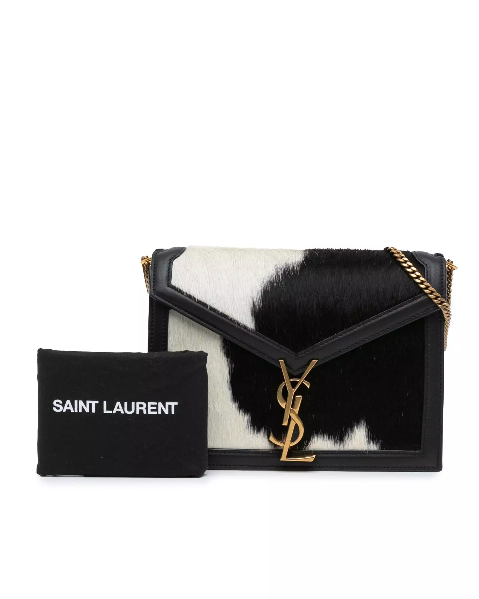 Preloved Cassandra Cowhide Wallet on Chain Wo - Black Crossbody alternative image