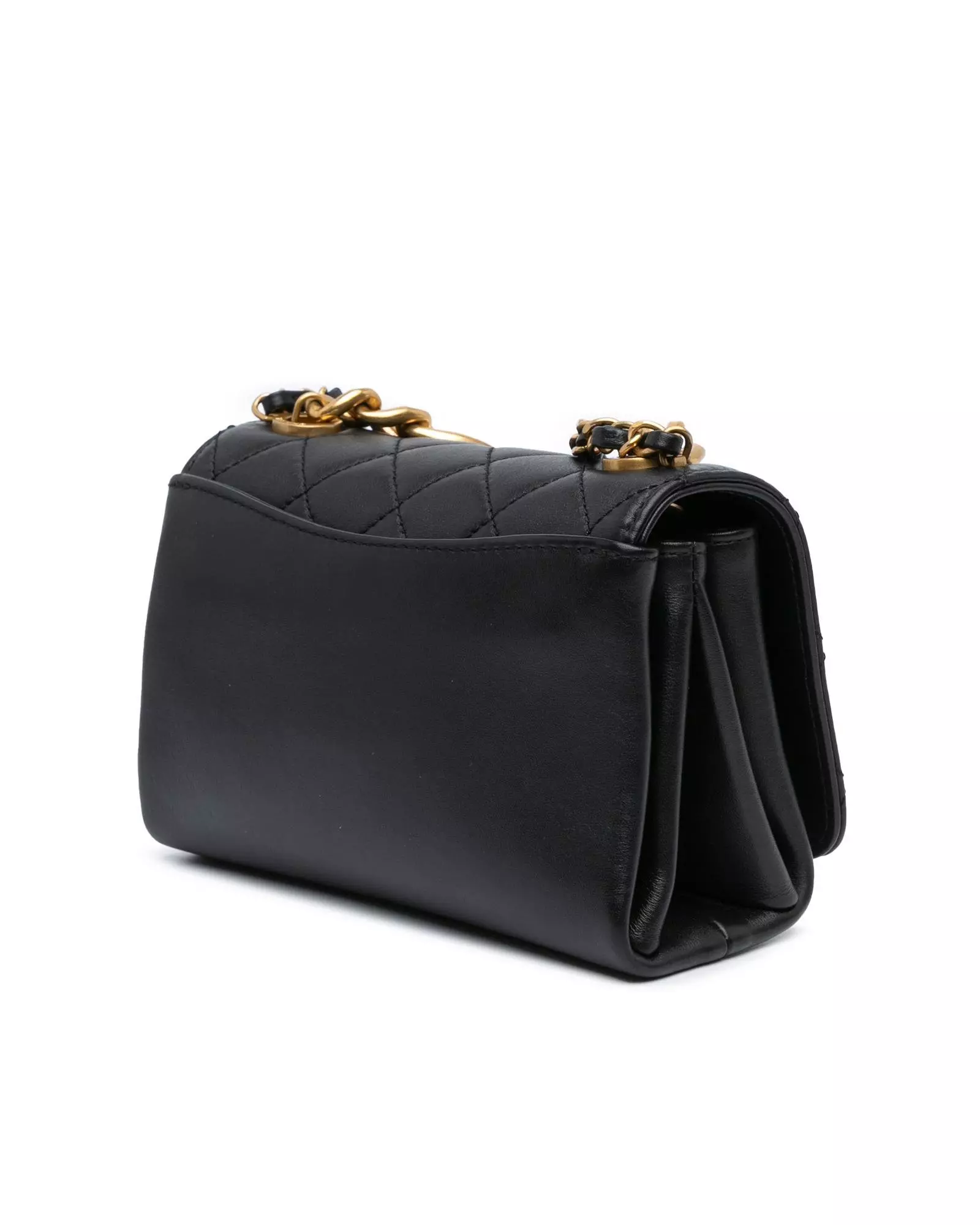 Preloved 19 Pearl Chain Bag Women - Black Messenger Bags alternative image