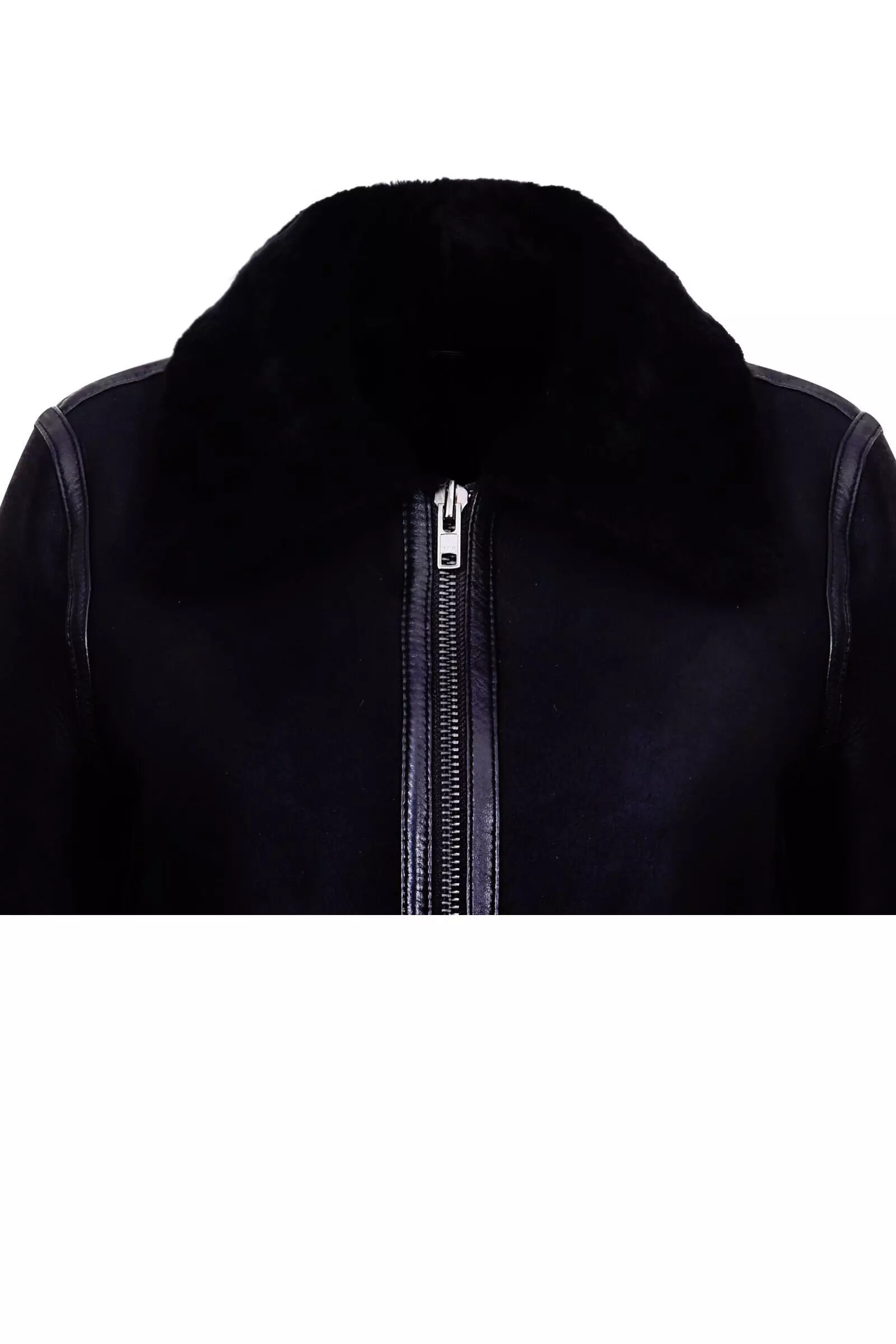 Black B3 Sheepskin Leather Jacket-Campinas alternative image