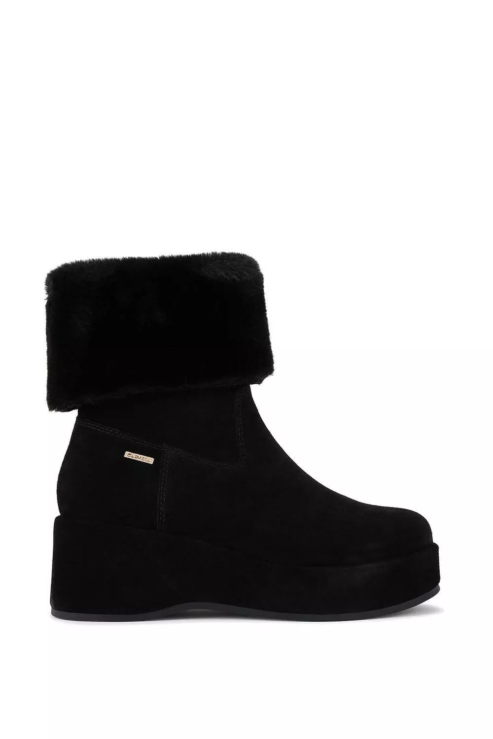 Black 'Apres Fur' Suede Boots alternative image