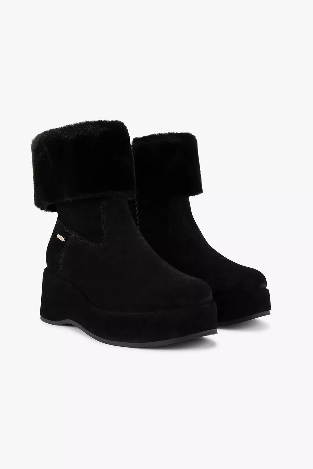 Black 'Apres Fur' Suede Boots alternative image