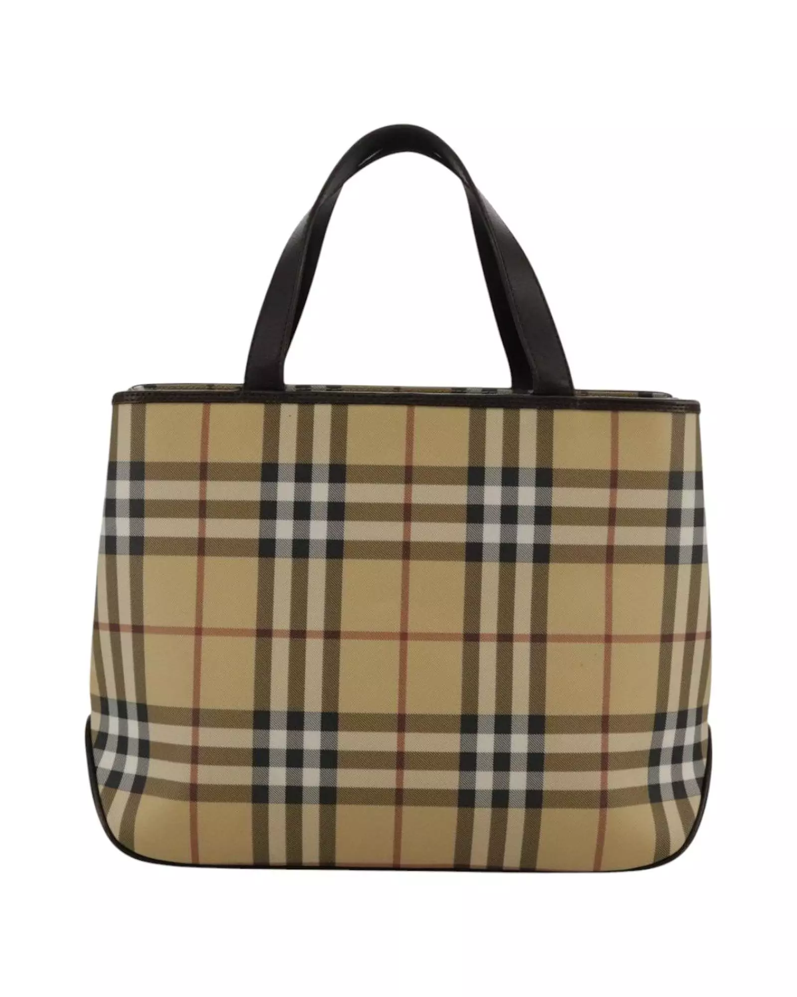 Preloved Haymarket Check Tote Small Tote Bag Wo - Beige Handbags alternative image