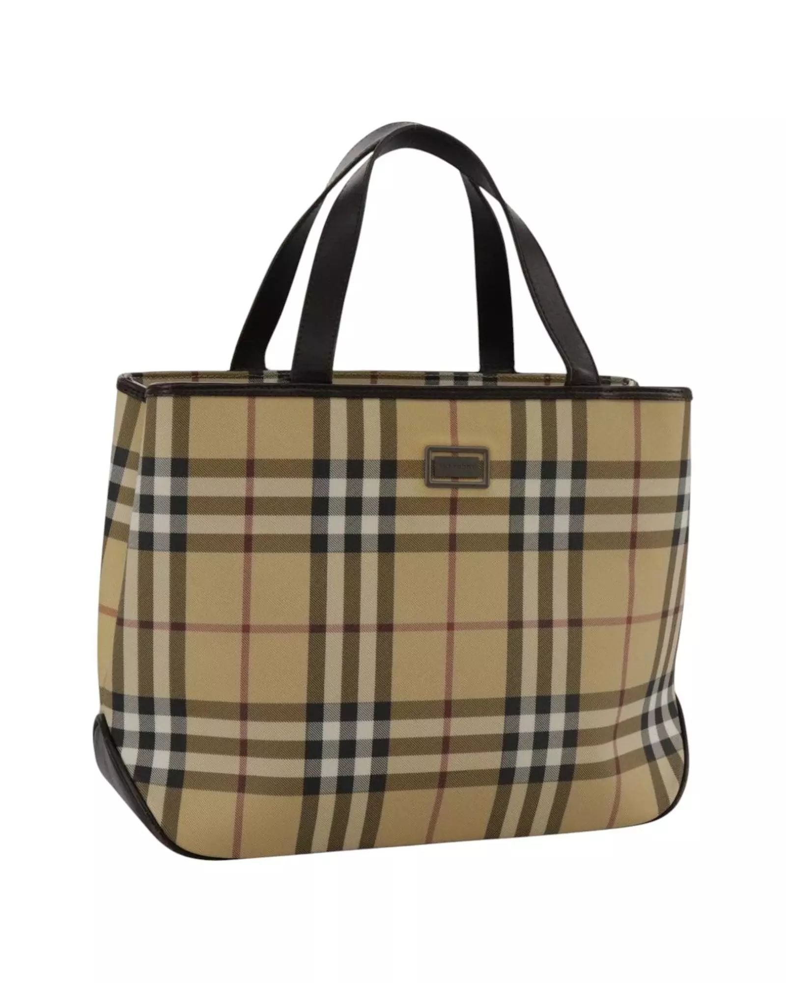 Preloved Haymarket Check Tote Small Tote Bag Wo - Beige Handbags alternative image