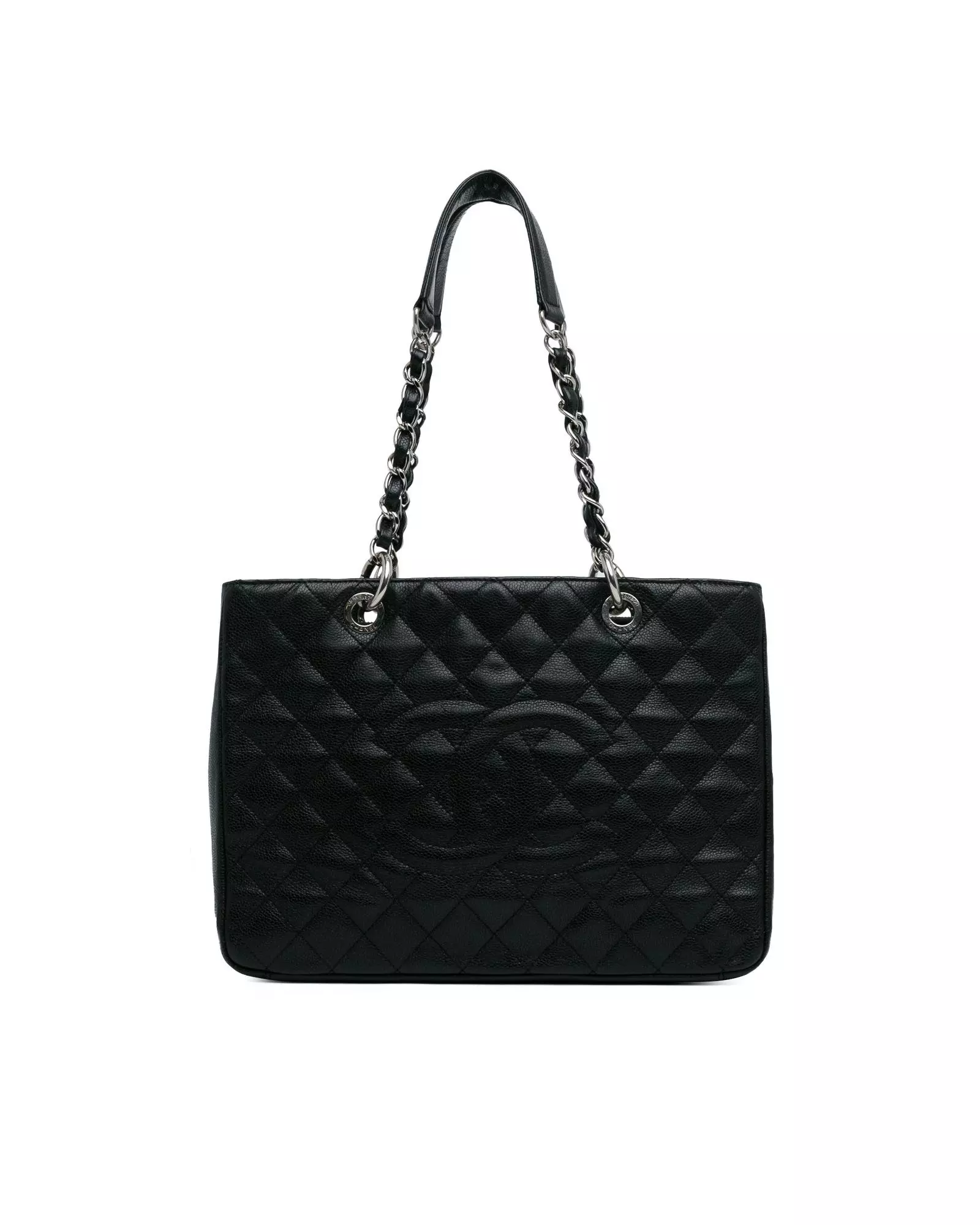 Preloved Classic Tote Bag Quilted Style Women - Black alternative image
