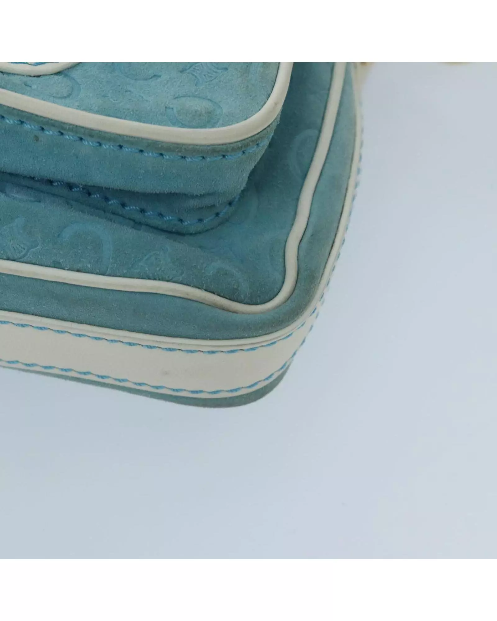 Preloved Cline Suede Shoulder Bag Light Blue Women alternative image