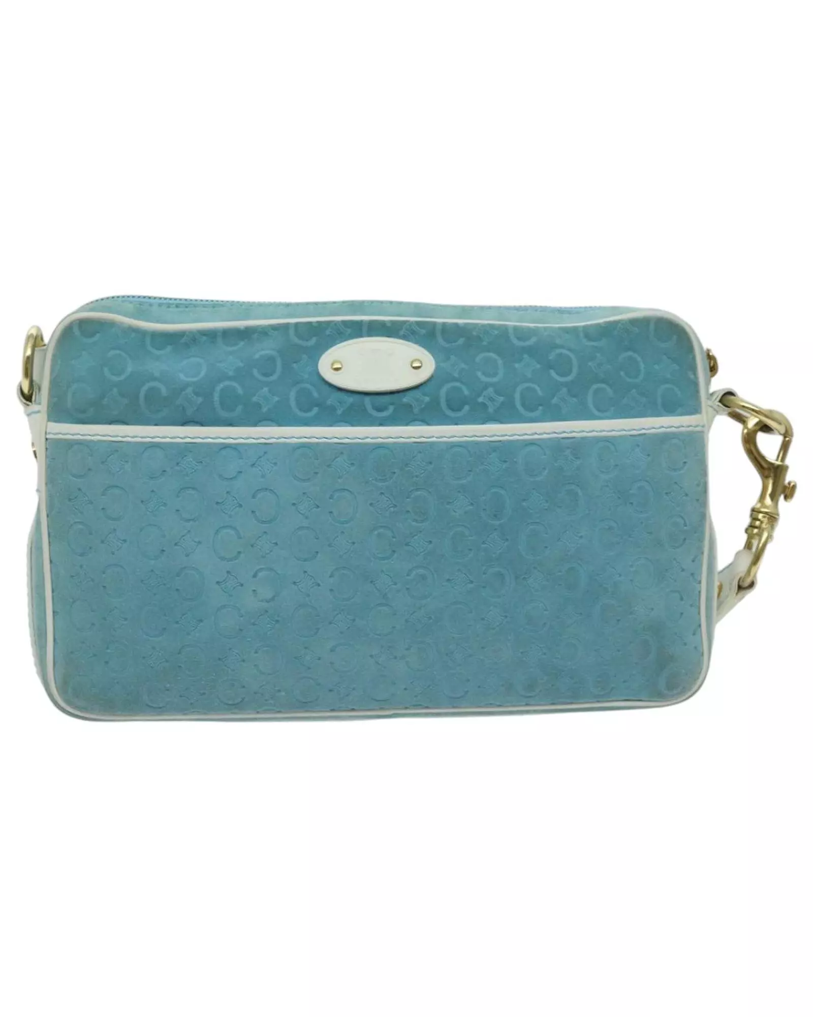 Preloved Cline Suede Shoulder Bag Light Blue Women alternative image