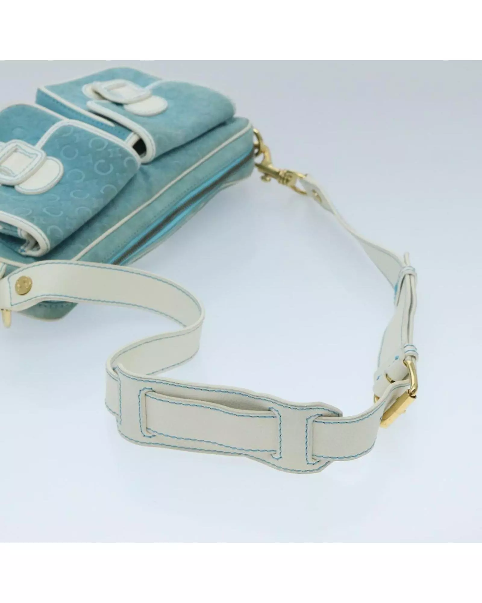 Preloved Cline Suede Shoulder Bag Light Blue Women alternative image