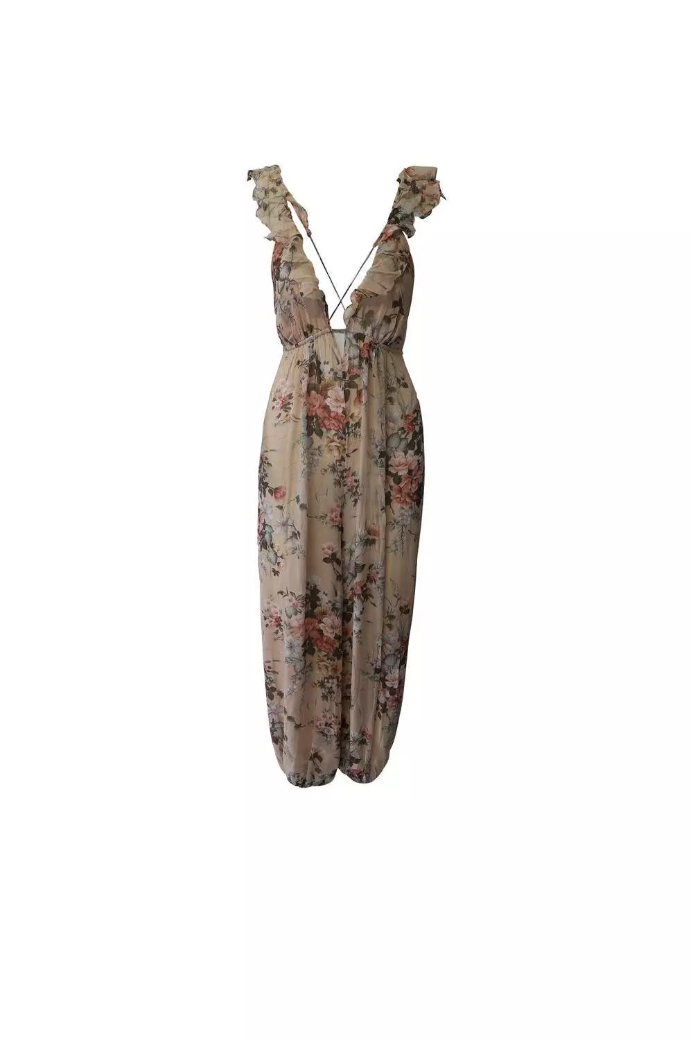 Silk harem jumpsuit on sale